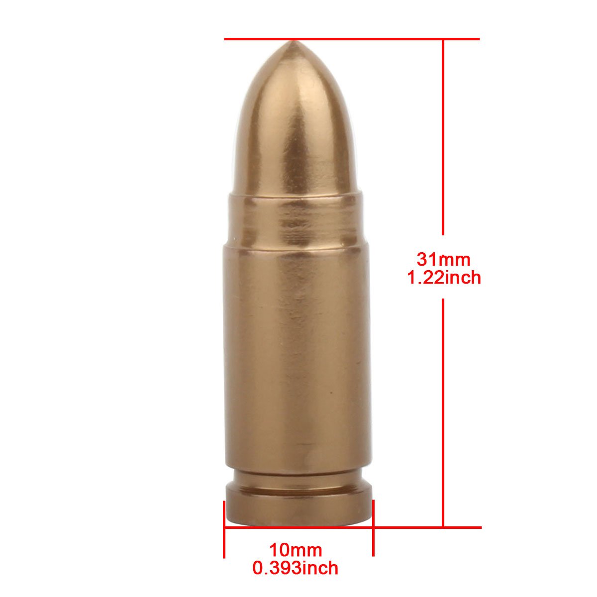 Tomall Bullet Valve Stem Caps For Car Tires