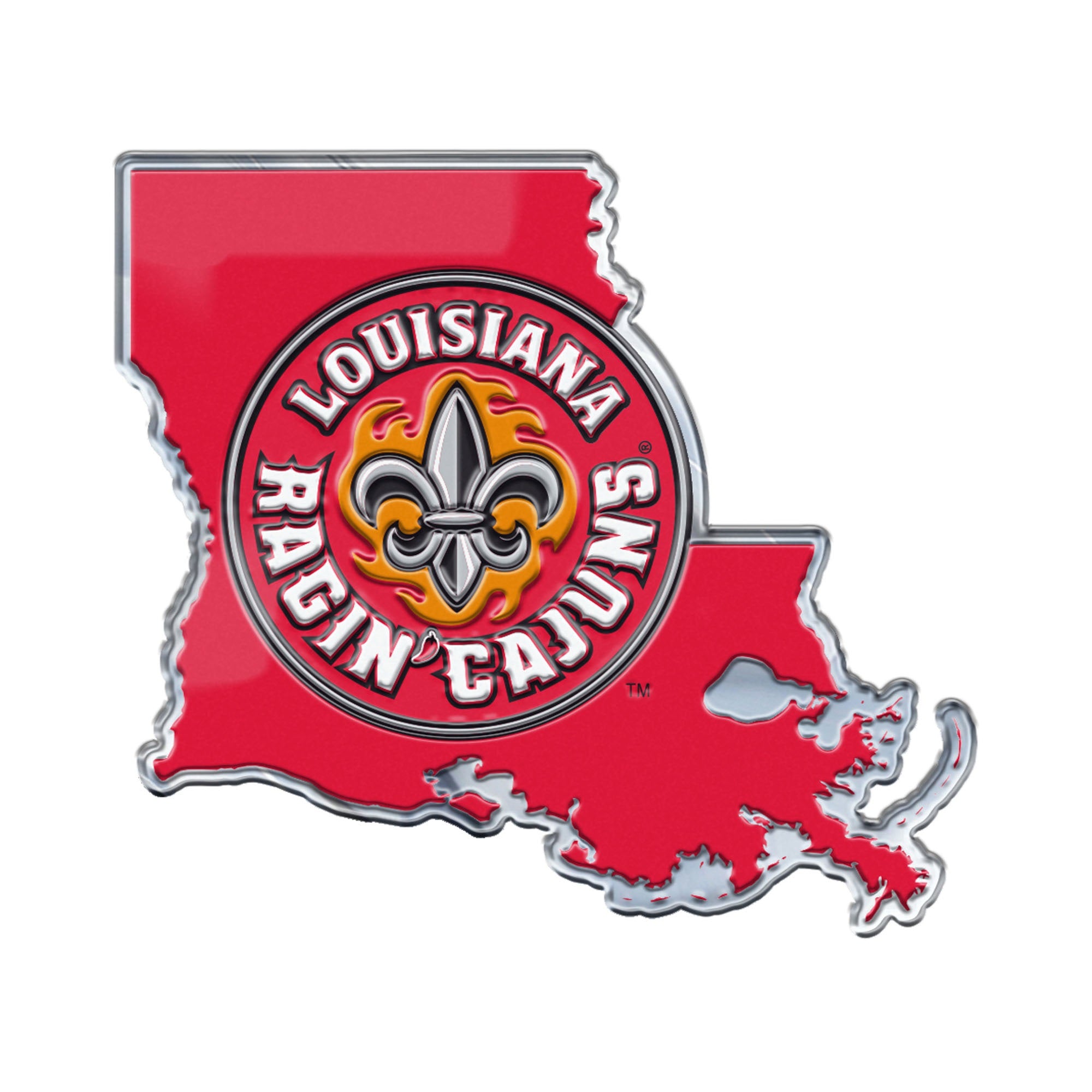 Fanmats, University of LouisianaLafayette Embossed State Emblem
