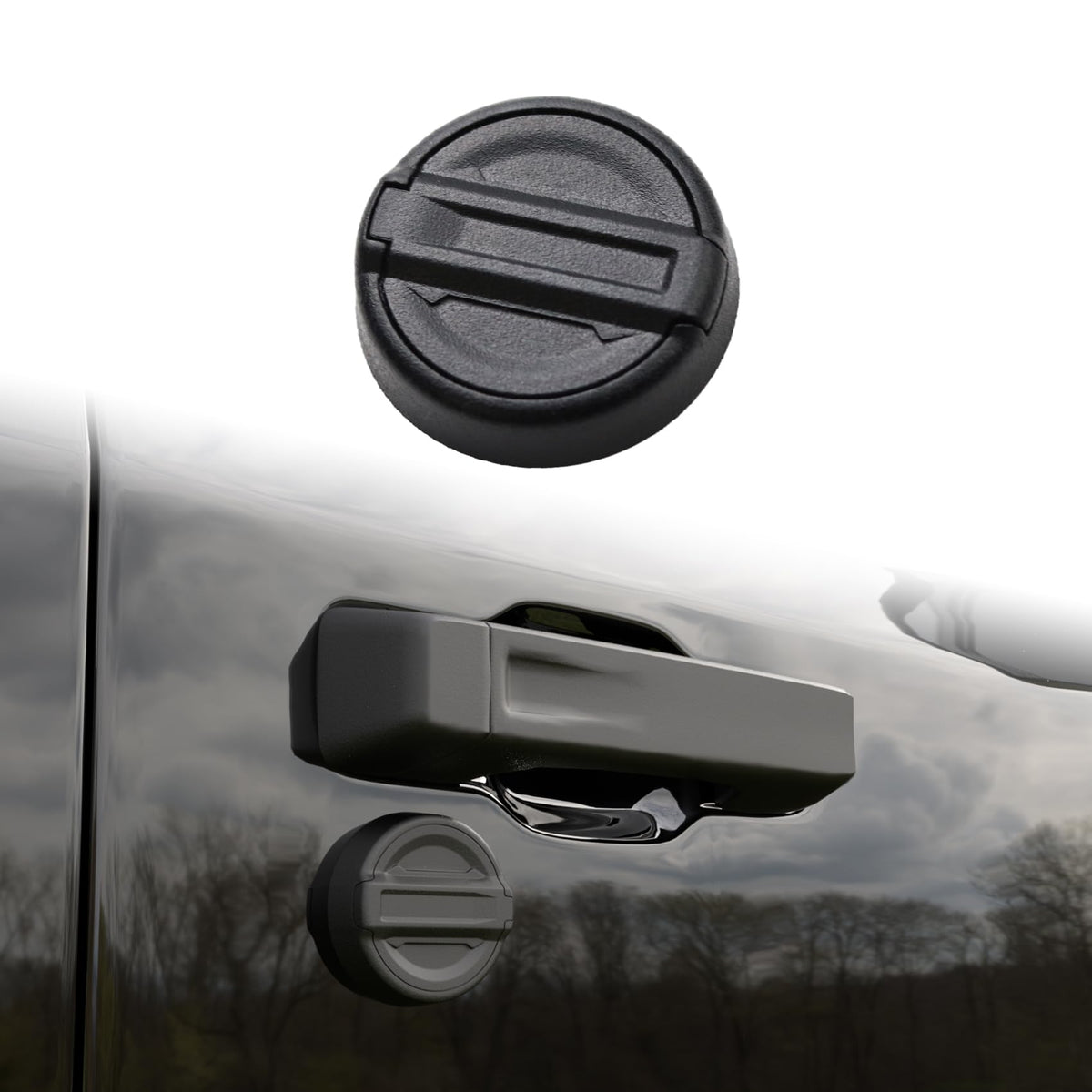 Brvtek For Jeep Keyhole Cover, For 2018-2024 Jeep Wrangler Jl & Gladiator Jt, Door Lock Cover For Wrangler, Front Door Keyhole C
