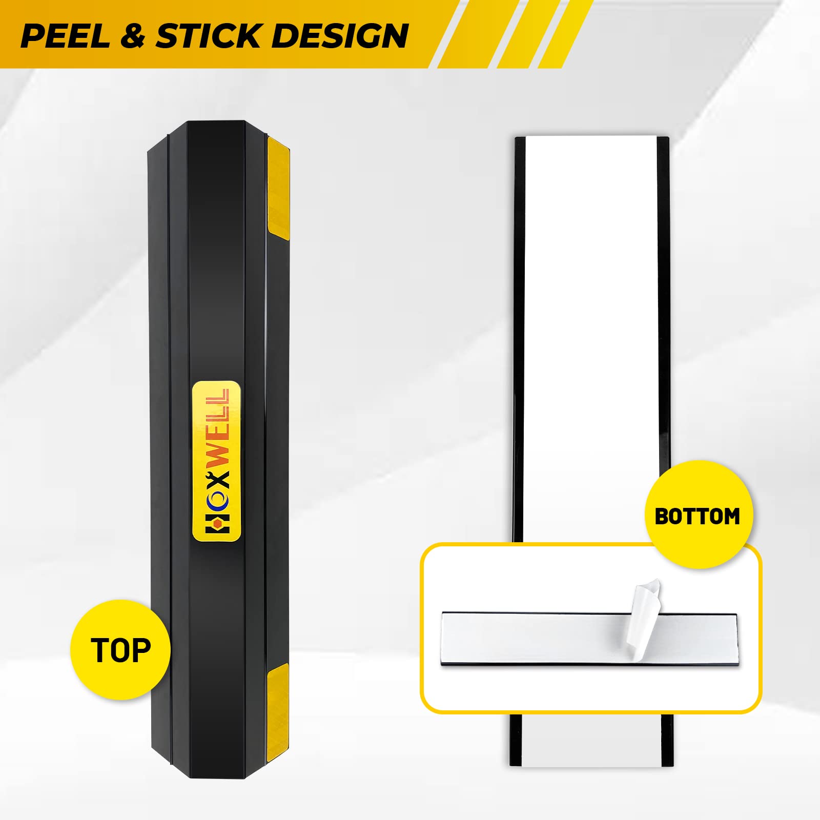 Hoxwell (New Updated) 16'' 2 Pcs Heavy Duty Parking Aid For Garage Walls, Parking Gadgets Protects Car, Parking Stopper Easy To