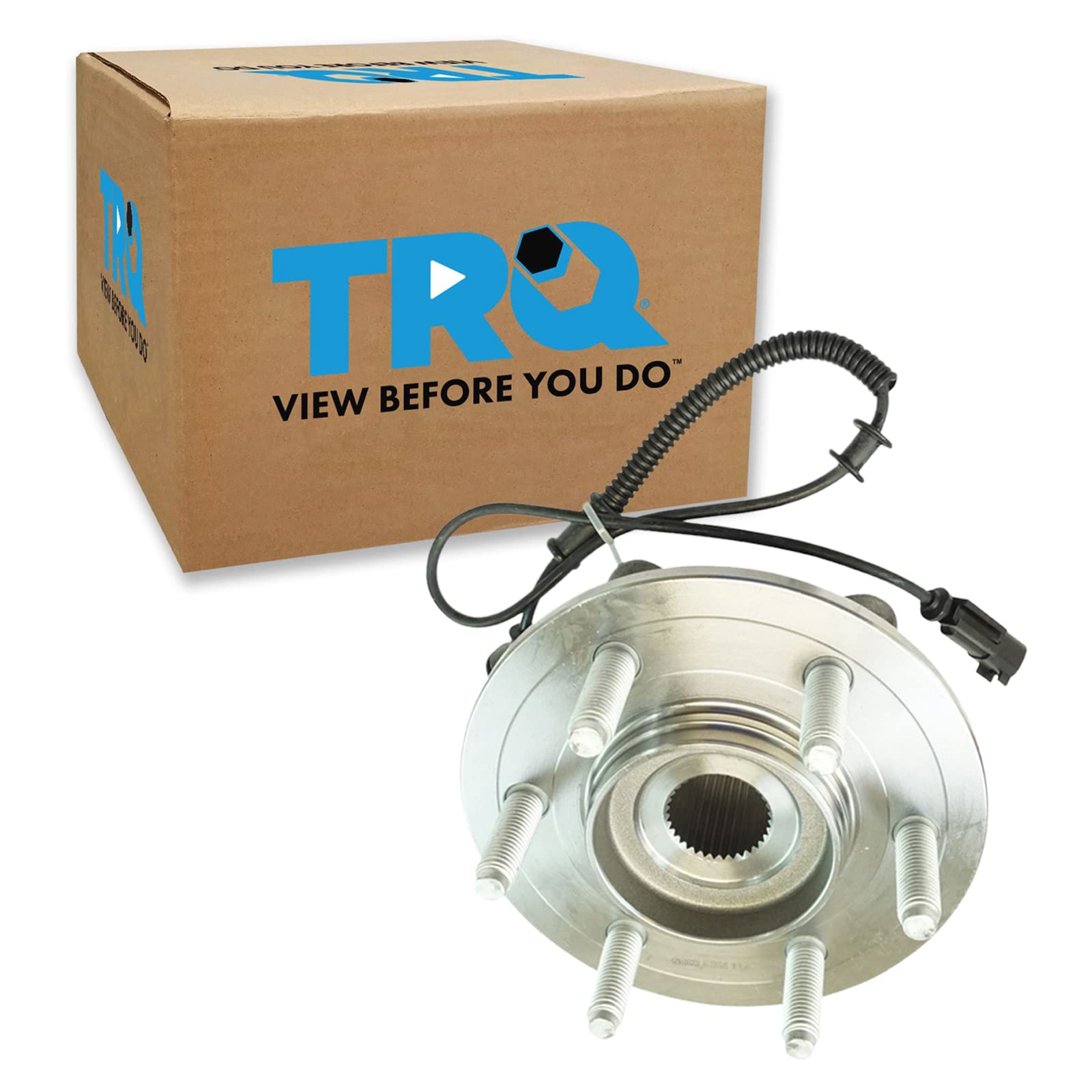 Trq Rear Passenger Side Wheel Bearing & Hub Assembly With Abs Sensor Compatible With 2011-2014 Ford Expedition Lincoln Navigator