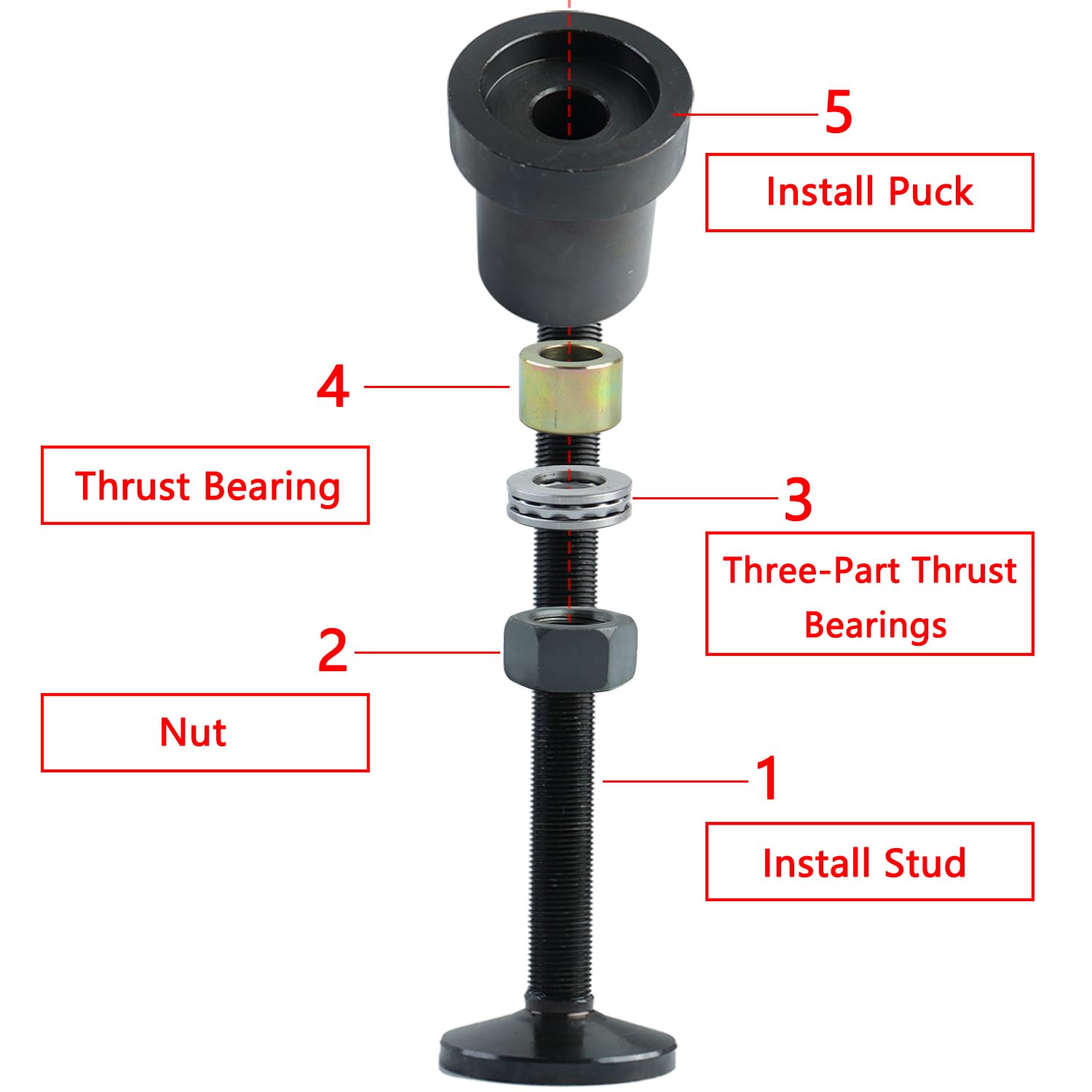 Inner Axle Side Seal Installation Tool Replacement For Dana 30/44/60 Axles D30 D44 D60 Compatible With Chevy Dodge Ford Volvo Gmc Jeep Axle Seal Installer Tool