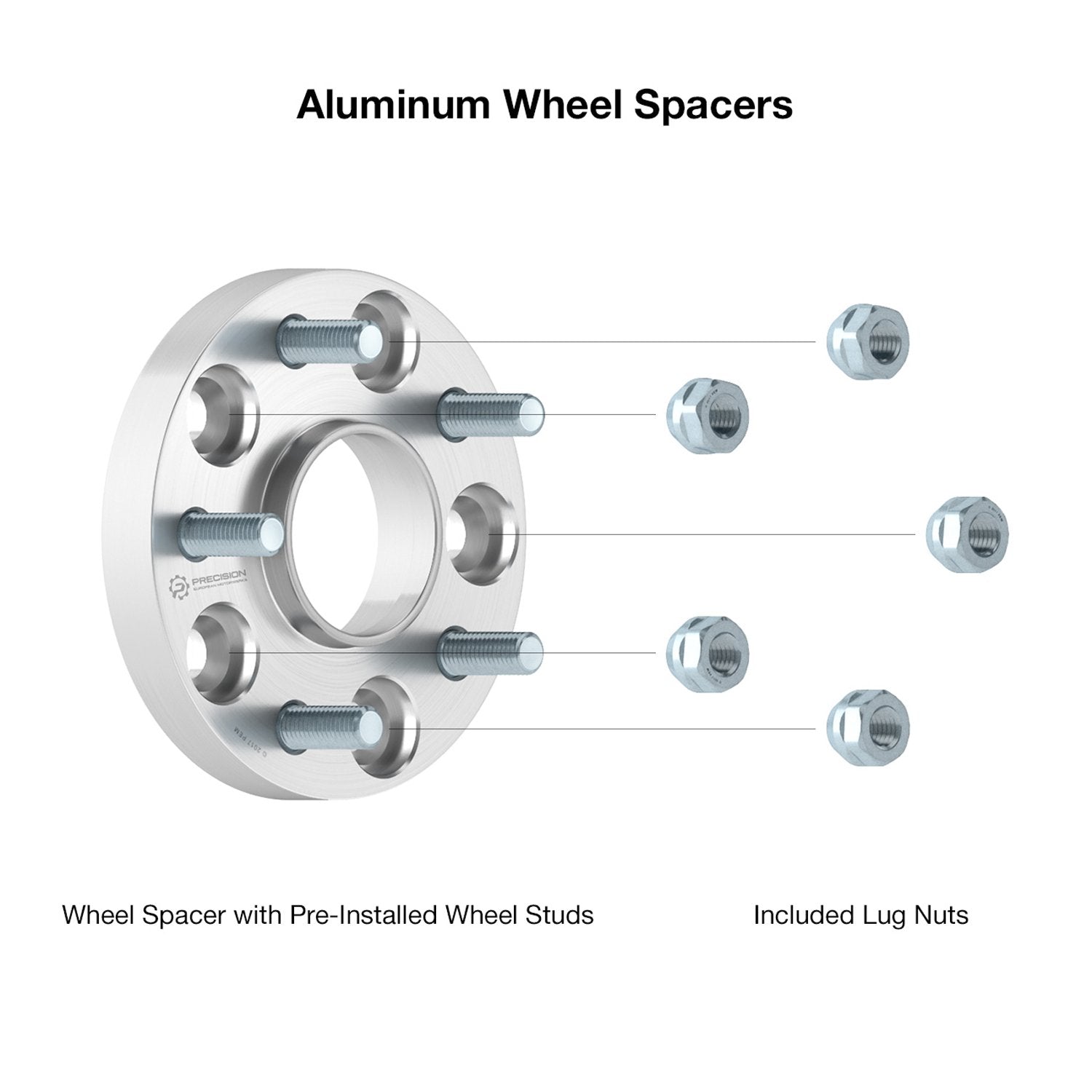 2pcs 25mm (1 inch) 5x100 Hubcentric Wheel Spacers (54.1mm Bore, 12x1.5 Studs) Compatible with Lexus CT200H Scion tC Toyota Camry