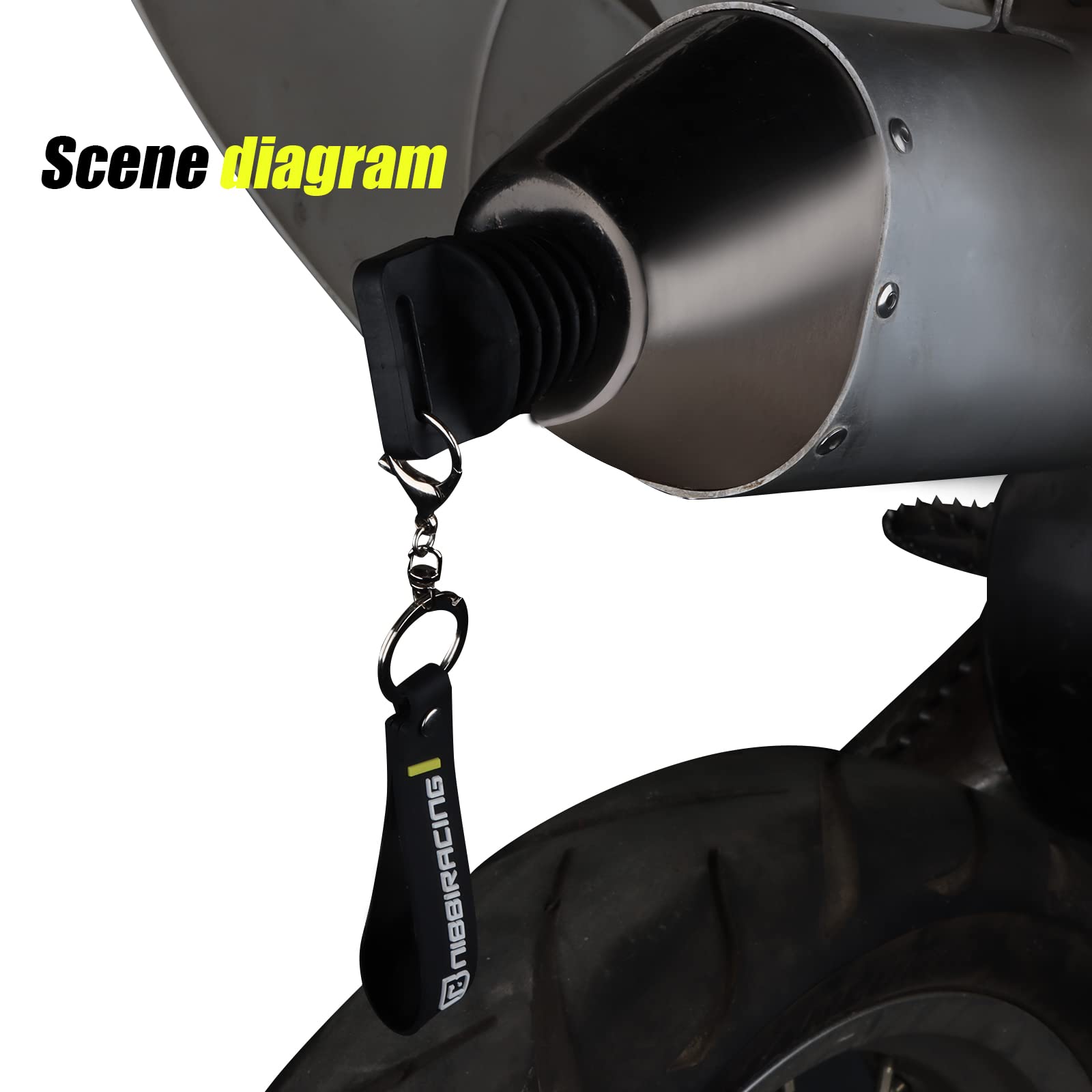 Nibbi 1.2'-1.8' Muffler Exhaust Wash Plug, Wash Plugs For Motorcycle Dirt Bike 2 & 4 Stroke Rubber Exhaust Silencer