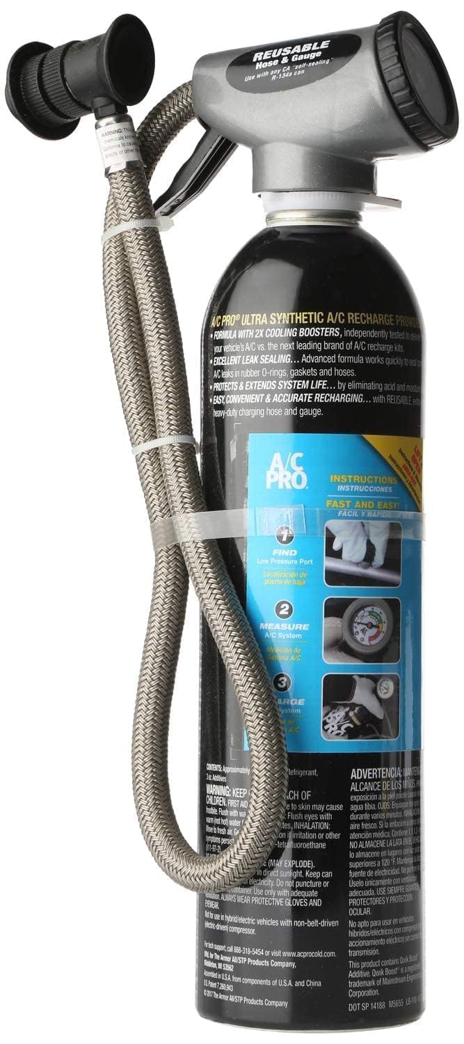 InterDynamics A/C Pro Recharge R-134a Freon Gas (20 Ounces) USA