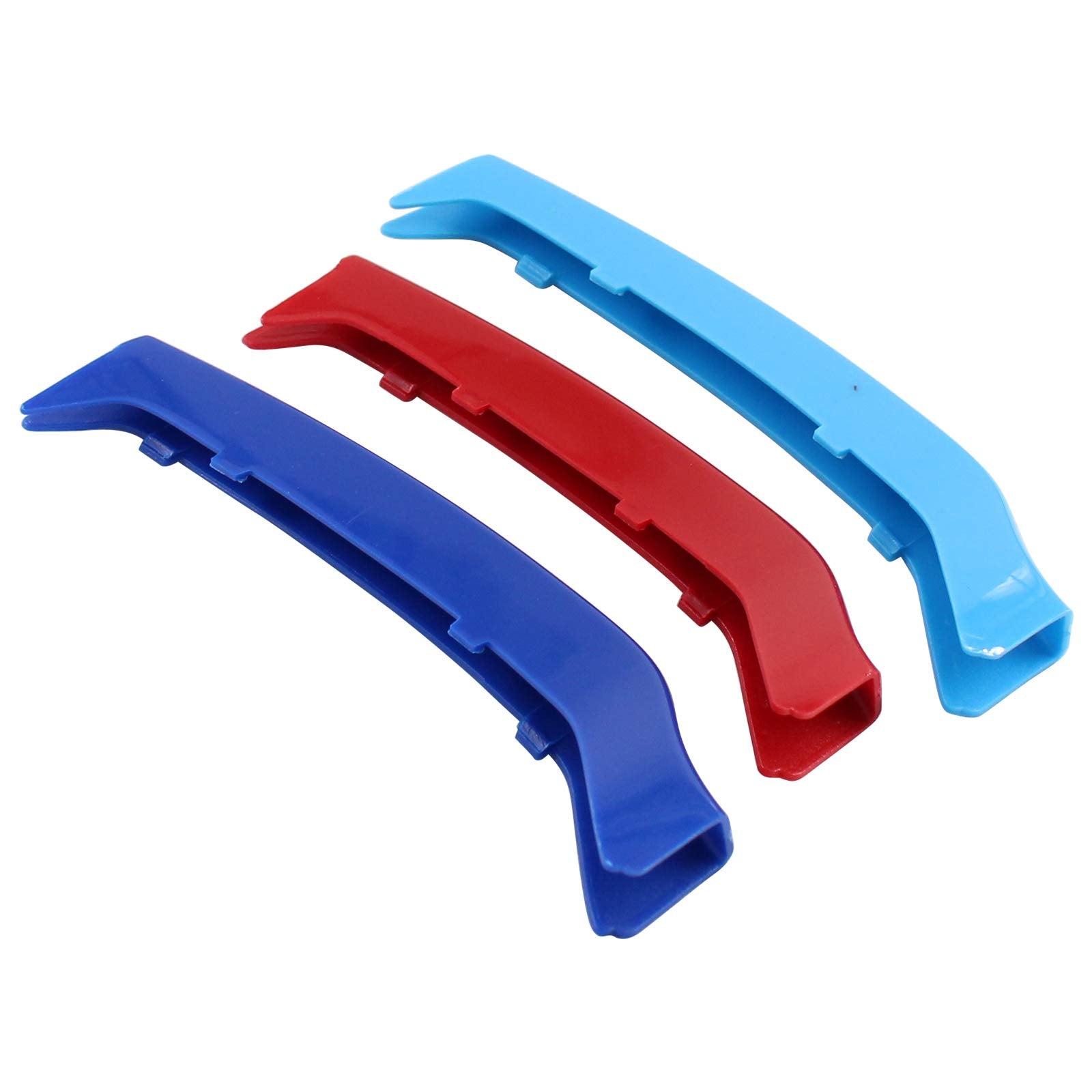 Newyall M-Colored Front Grille Grill Insert Cover Strips Clip Trim Accessories For Bmw F32 F33 F36 4 Series M Sport Center Kidney Grill Stripes 9 Beams