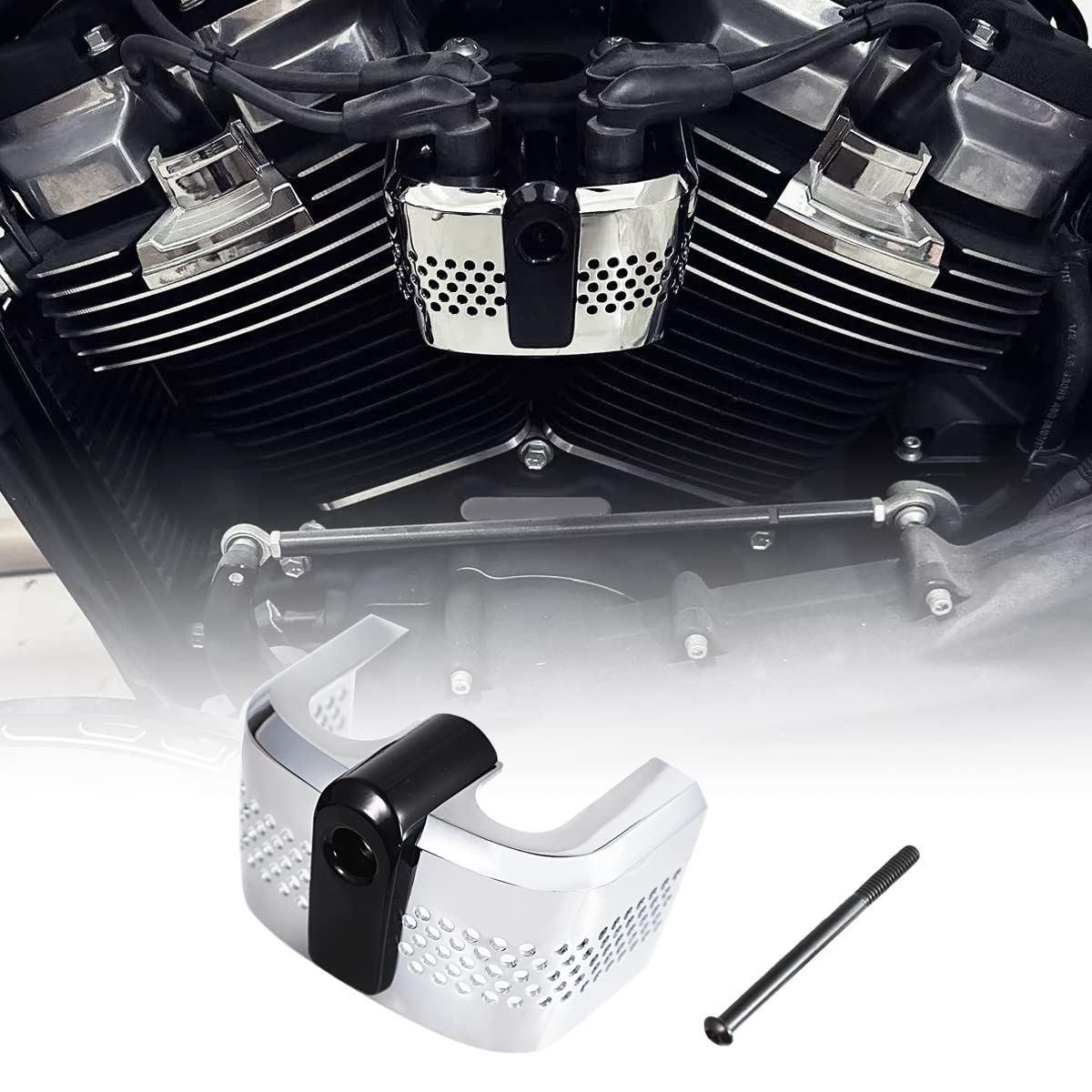 Motorcycle Black Chrome Ignition Coil Cover For Harley Softail Fatboy Street Bob Breakout 2018-2022 (Chrome)