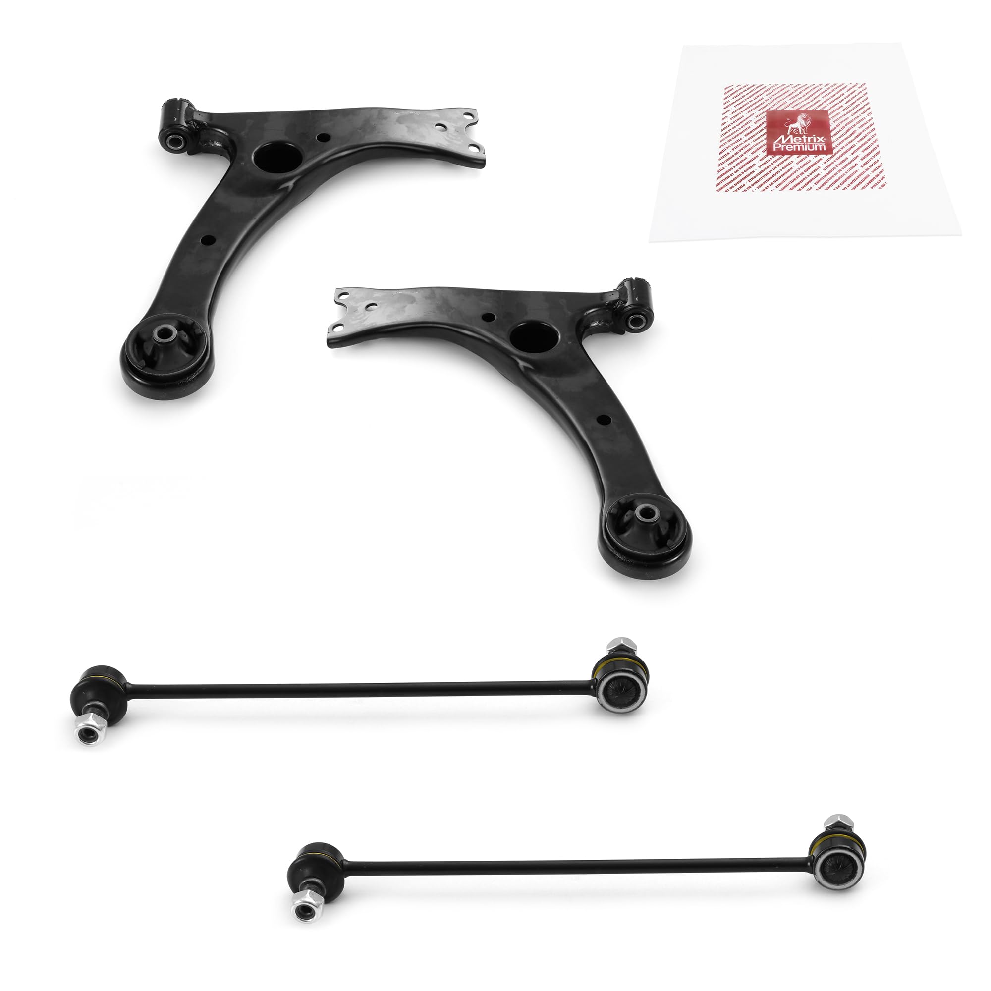 Metrix Premium Chassis Parts - 4 Pc Front L/R Lower Control Arm & Front L/R Stabilizer Bar Link Kit Fits 2000-2005 Toyota Celica