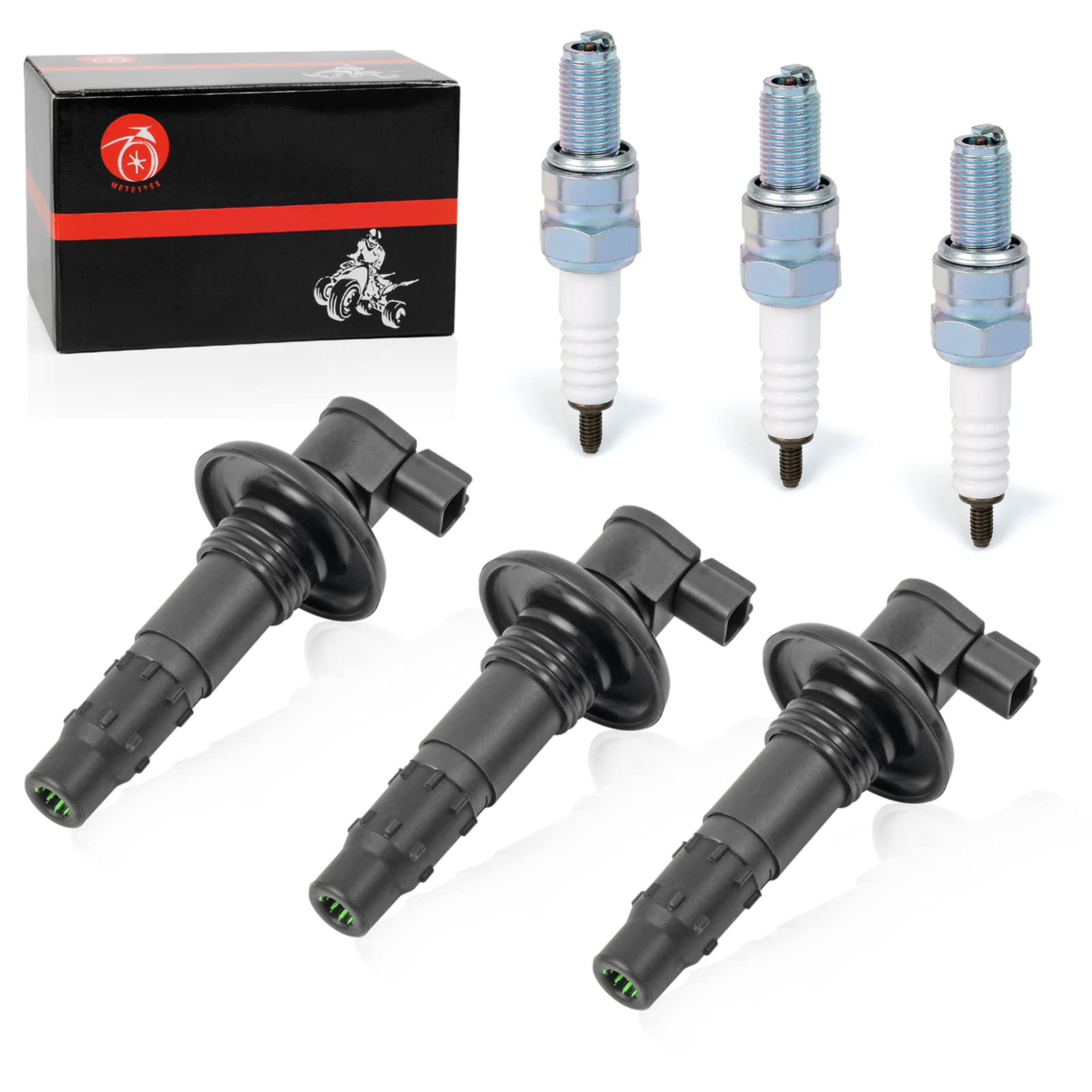 Ignition Coil Pack & Spark Plugs For SeaDoo GTX RXT RXP GTI GTS 130 155 185 215 255 260 420664020 296000307