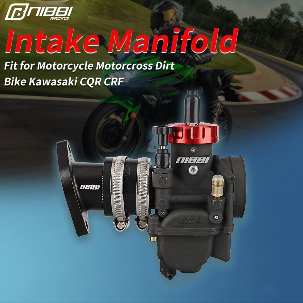 Nibbi Motorcycle Intake Manifold,Carburetor Boot Joints,Intake Manifold Air Joint Boot Connector For Motorcross Dirt Bike Cqr250