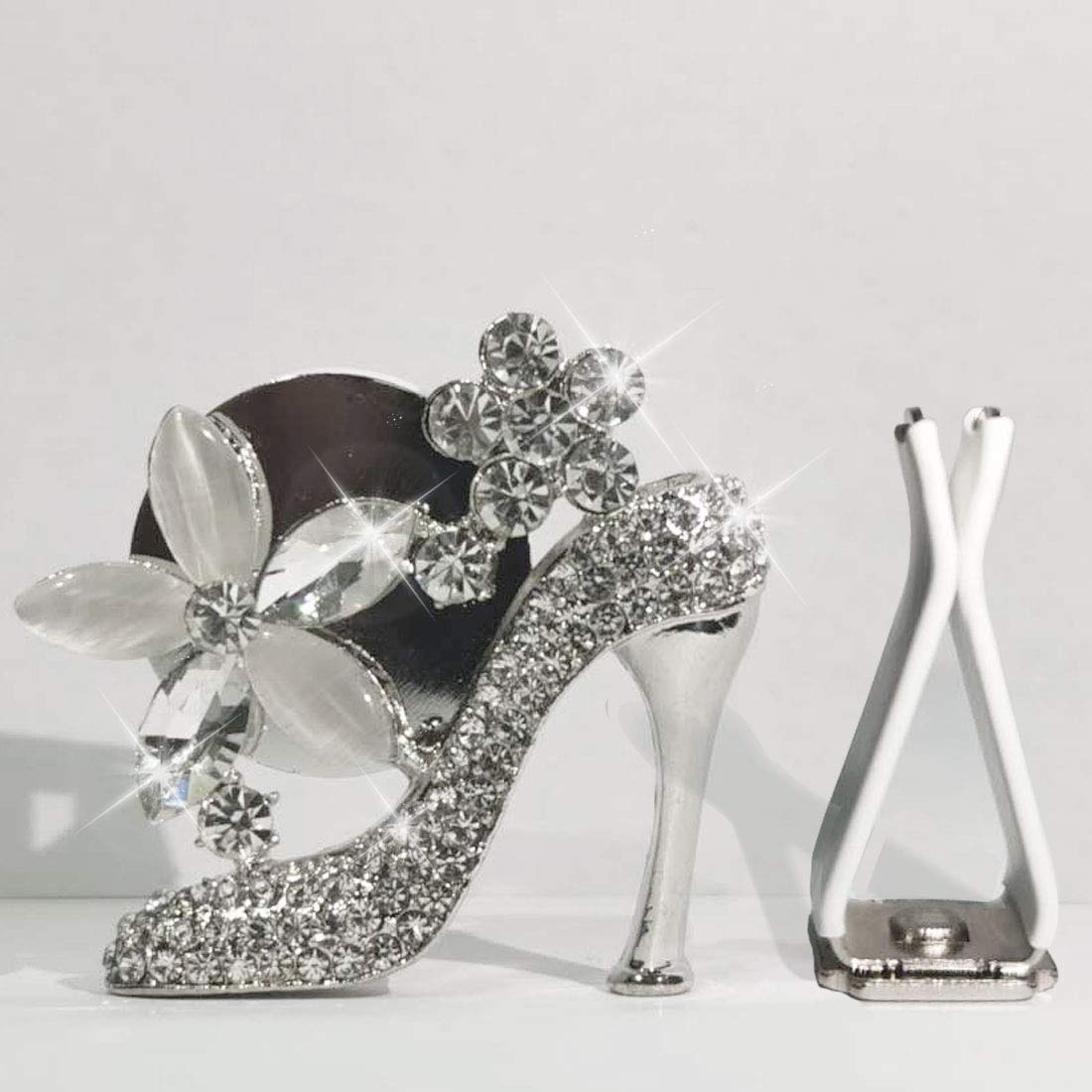 Jsacemxi Crystal High Heel Shoe & Magic Bag Car Air Vent Clip Charm Bling Sparkly Bedazzled Rhinestone Car Interior Bling Access