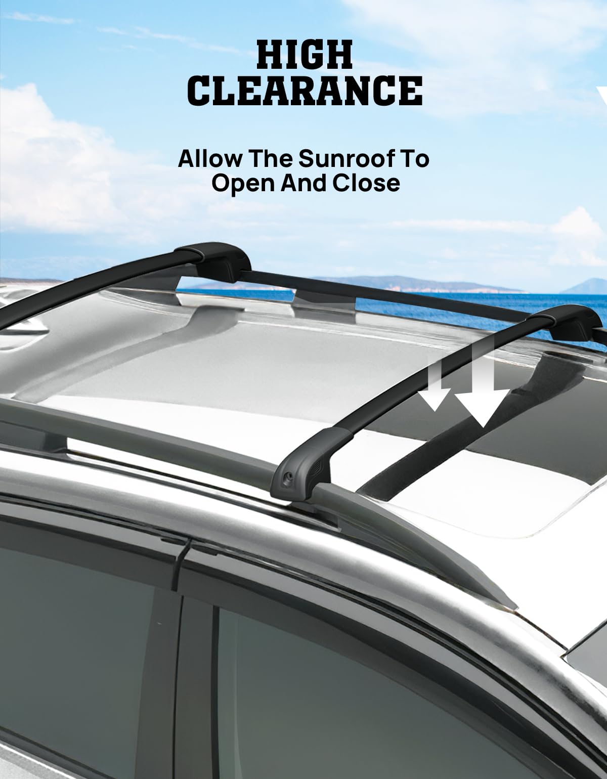 Hmmtyrack Car Roof Rack Cross Bars Compatible With Subaru Crosstrek 2024 (Not For Wilderness), Aluminum Roof Rails Crossbar With