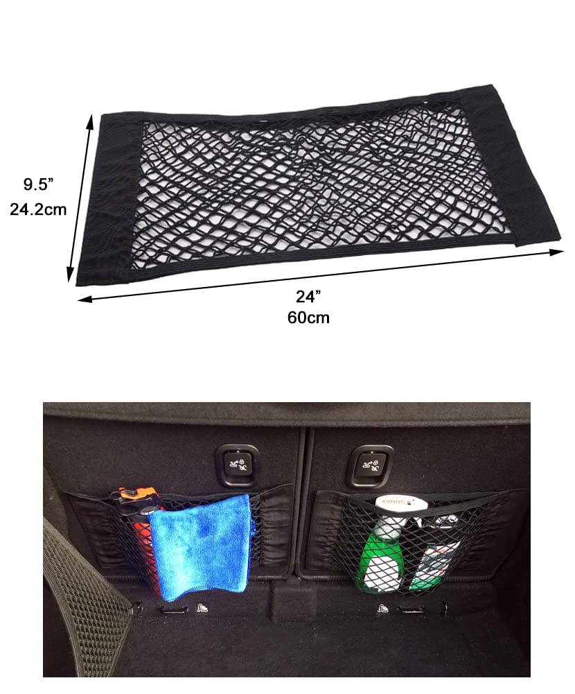 Universal Mesh Cargo Net Car Storage Net Wall Sticker Organizer Pouch Bag Storage Mesh Net For Car Trunk Storage Add On Organize
