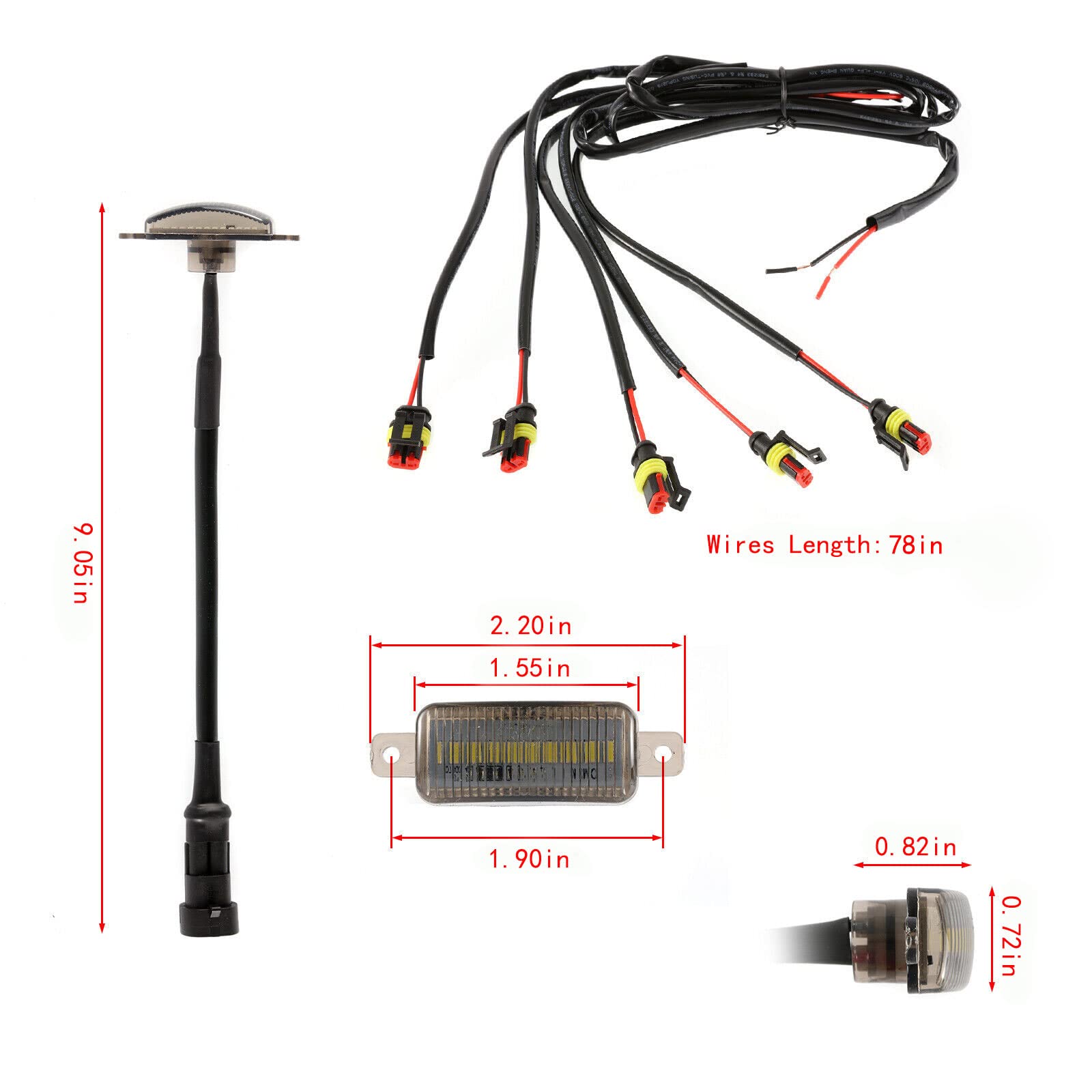 Front Grille LED Lights for Toyota Tundra 2008-2022 Universal Trucks SUV with Raptor Style Grill Trim Amber DRL Lamps for Dodge