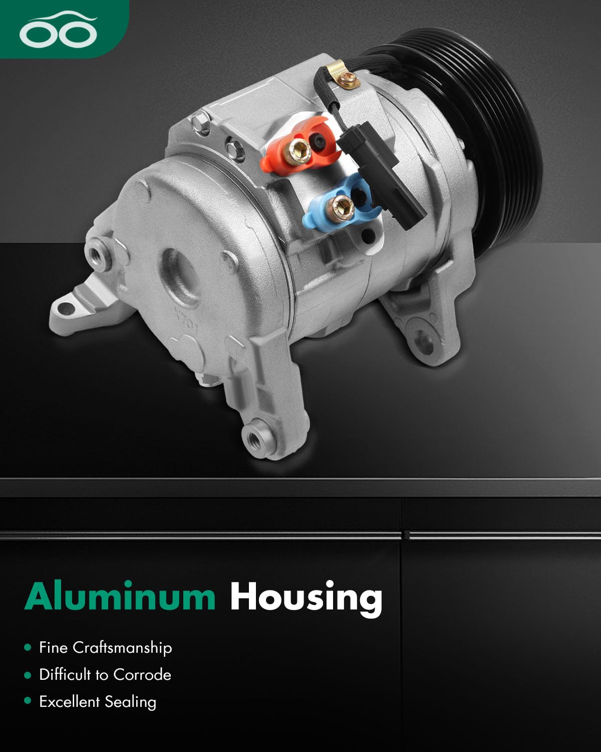 Scitoo A/C Compressor Compatible For 2003-2008 For Dodge For Ram 1500 2500 3500 5.7L