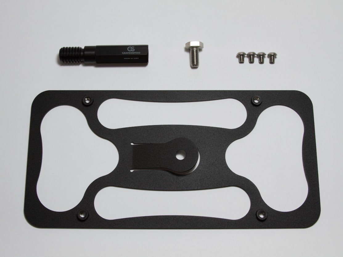 Cravenspeed Platypus License Plate Mount Compatible With Mini Countryman (R60) 2010-2016 | No Drilling | Installs In Seconds | Made Of Stainless Steel & Aluminum | Made In Usa