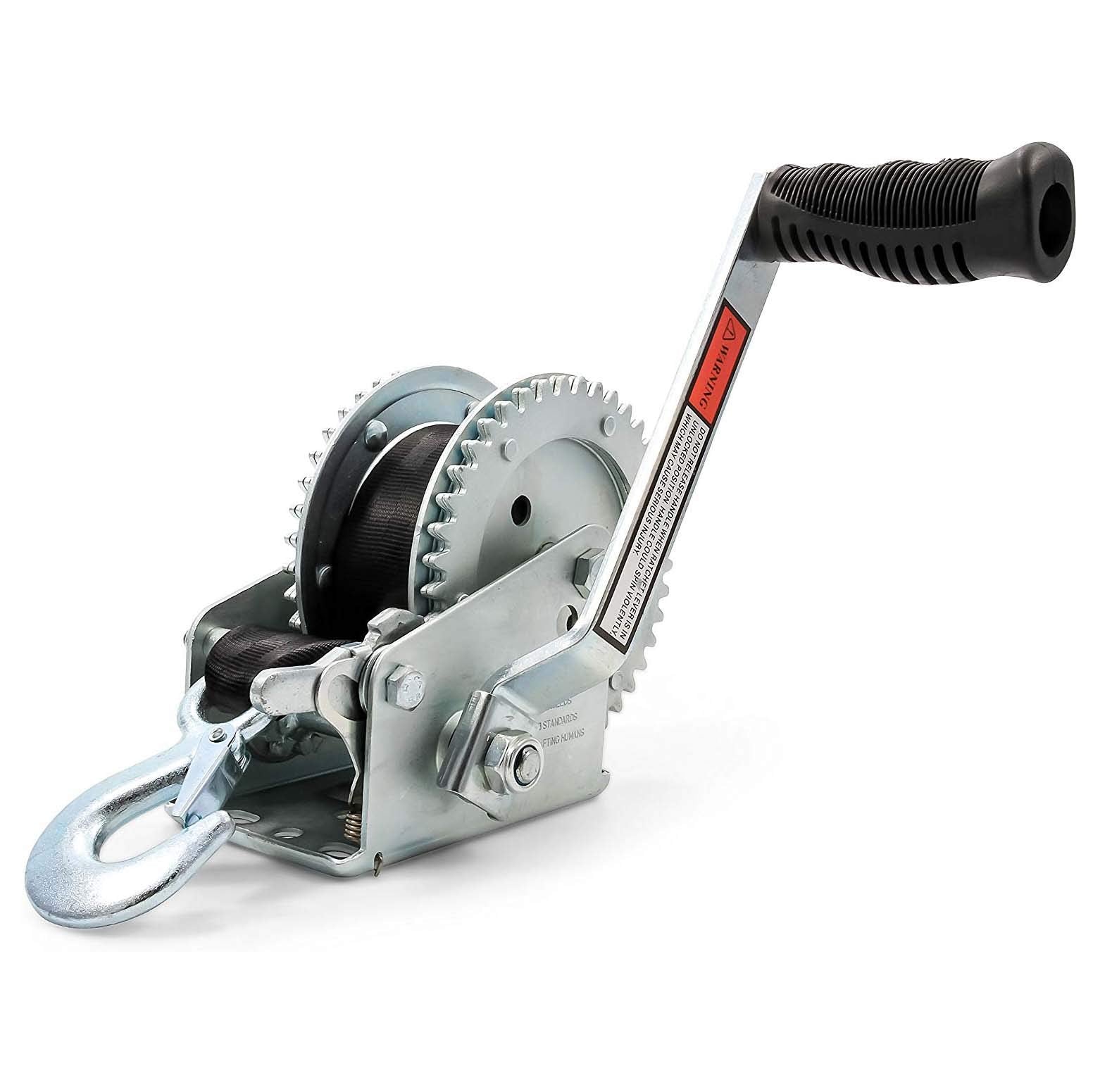 Camco Heavy Duty Steel Marine Towing Winch- Corrosion Resistant | 1,200 lb Capacity| Durable Gears Resist Wear & Tear| Resilient