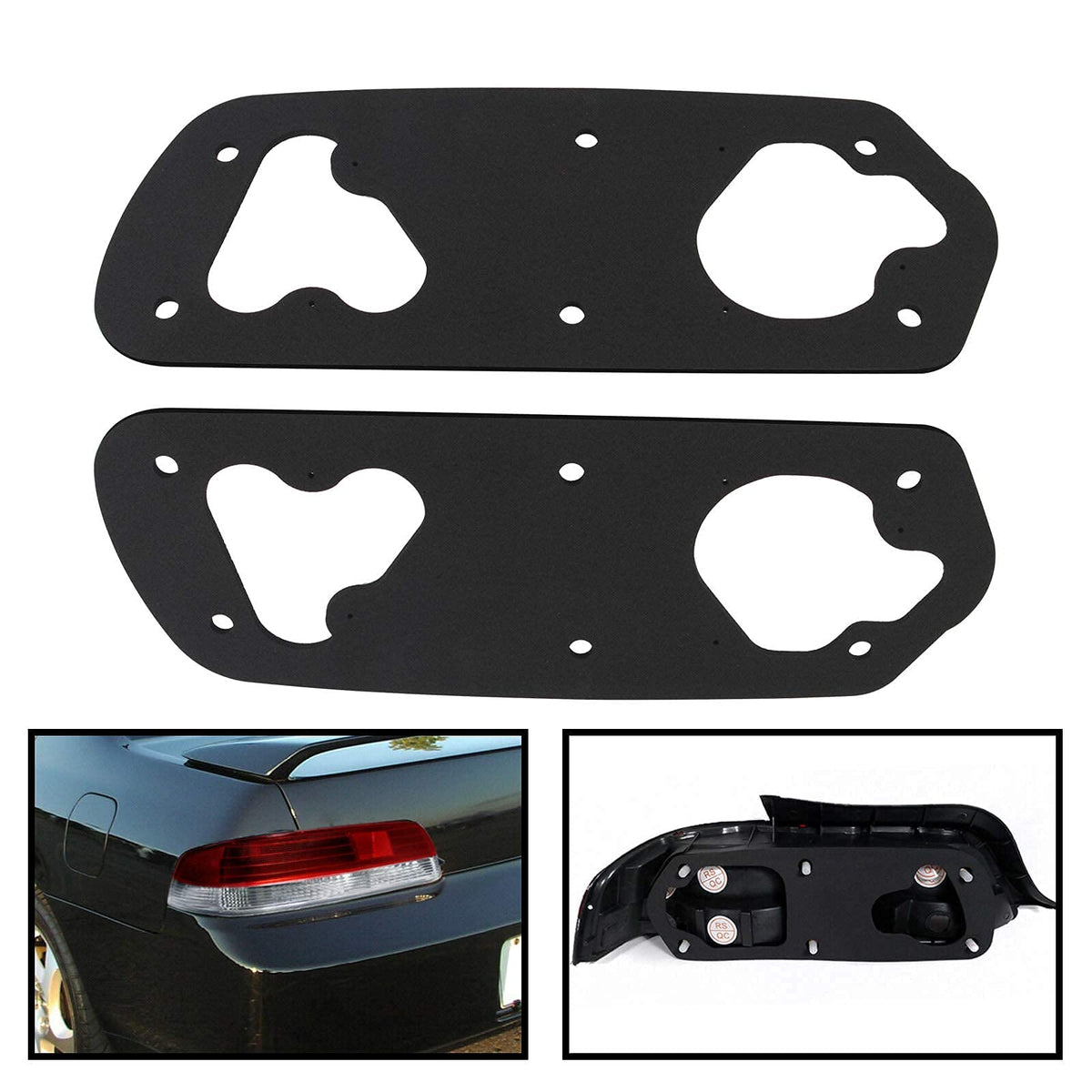 Taillight Gaskets Seals Epdm 1 Pair Compatible With Honda 1994 1995 1996 1997 1998 1999 2000 2001 Acura Integra Gs (Leather), Gs