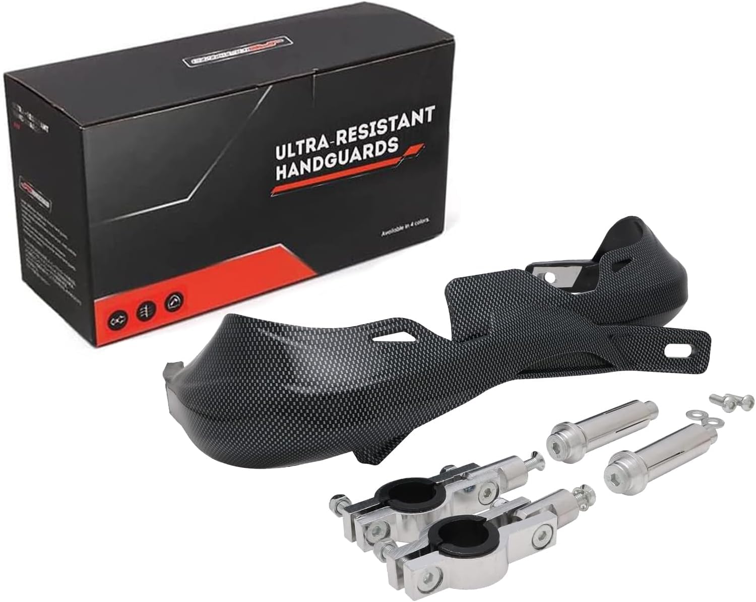 Jfg Racing Dirt Bike Handguards,Transfer Imitation Carbon Fiber Universal Handguards Hand Guards For 7/8 In And 1 1/8 In Handleb