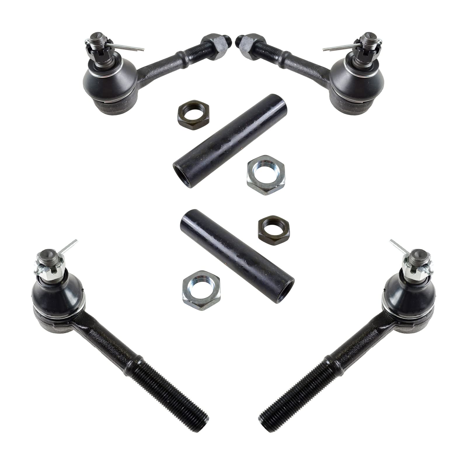 TRQ Front Tie Rod Set Compatible with 1994 Nissan D21 1993-1995 Pathfinder 1995-1997 Pickup