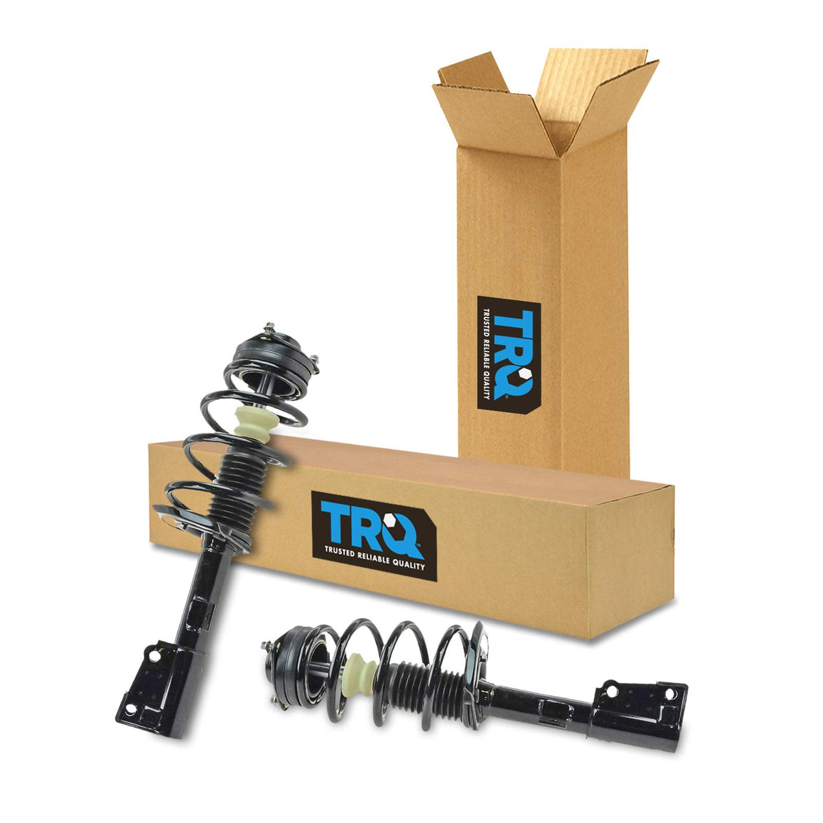 Trq Front Strut & Coil Spring Assembly Set Driver & Passenger Sides Compatible With 09-19 Dodge Journey