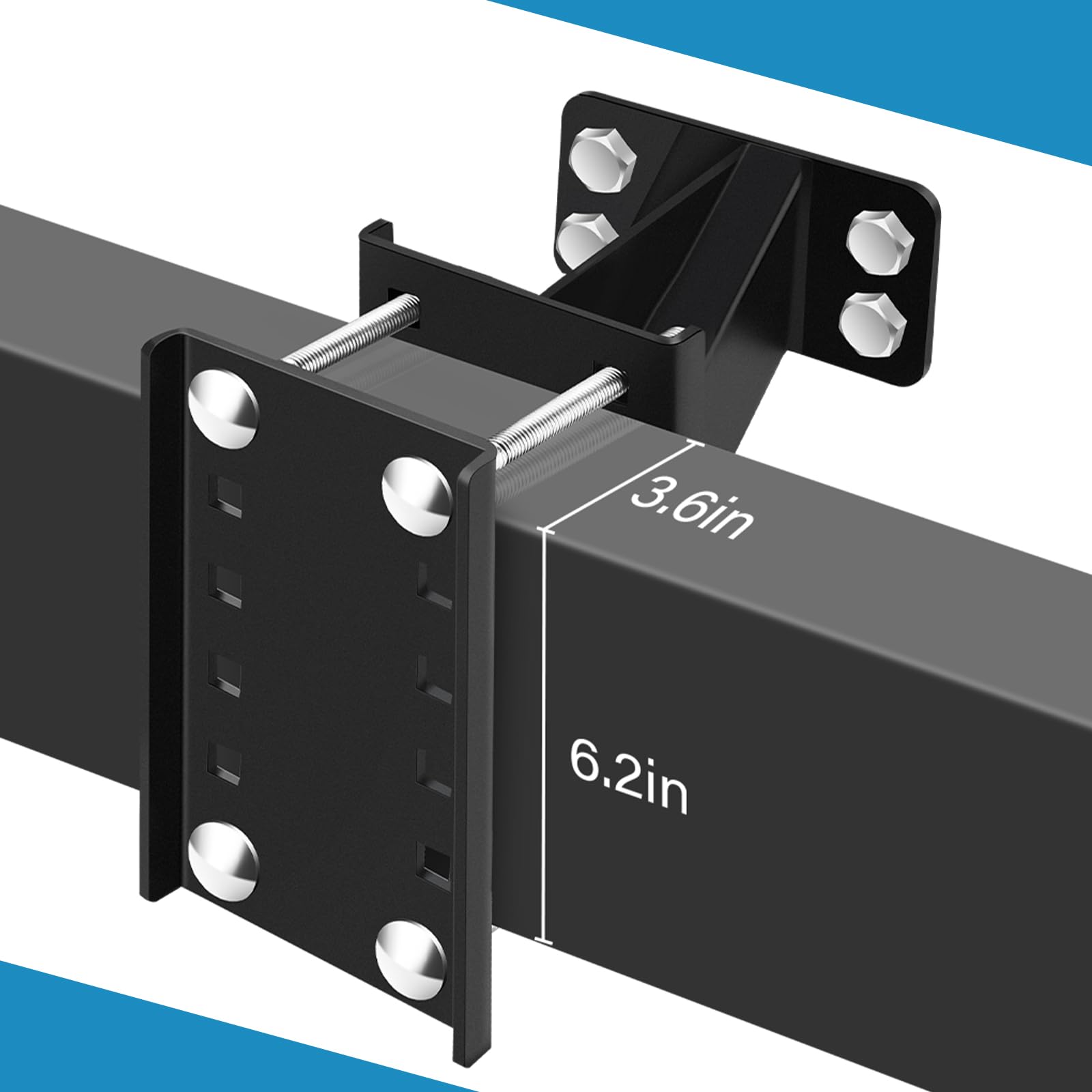 Spare Tire Carrier,Gadfish Spare Tire Mount Boat Trailer Carrier Bracket,Heavy Duty Lock Holder,Fits 4 & 5 & 6 Lugs Trailer Wheels On 4', 4.5'', 4.75'', 5'' And 5.5'' Bolt Patterns,Holds Up To 150 Lbs