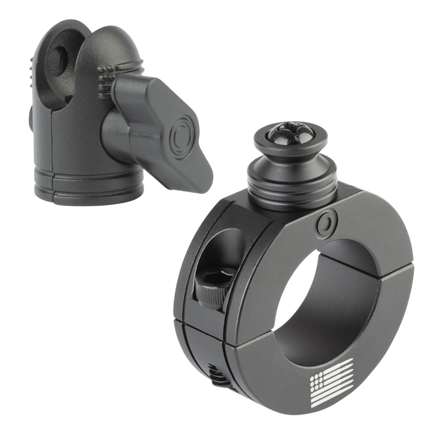 Bulletpoint Aluminum Handlebar Clamp Mount With 20Mm Socket End Fits 0.875', 1', 1.125' And 1.25' Bar