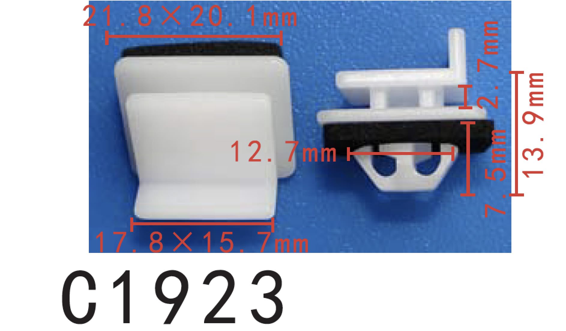 Autobahn88 Rocker Molding Clip, Compatible With Honda (Oem: 91514Syp003) (Pack Of 20)