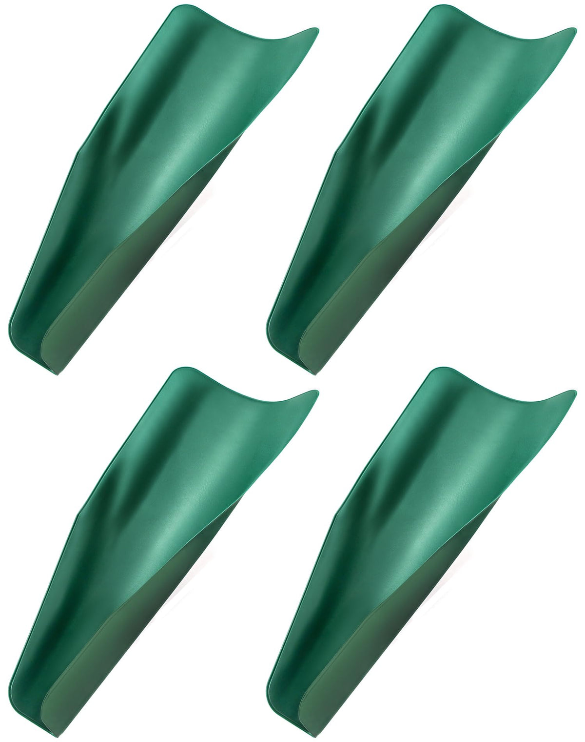 Qwork Flexible Draining Oil Funnel, 4 Pack Reusable Foldable Oil Free Guide Tool Draining Funnel For Trucks, Motorcycles, Automo