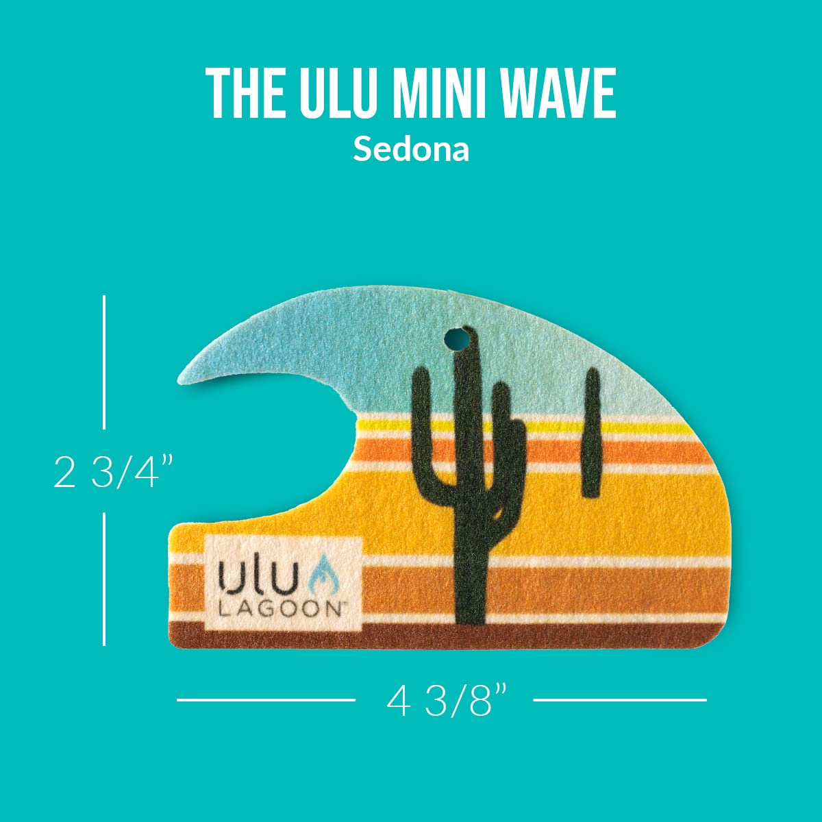 Ulu Lagoon Coconut Surf Wax Scent Mini Wave Air Freshener (Desert)
