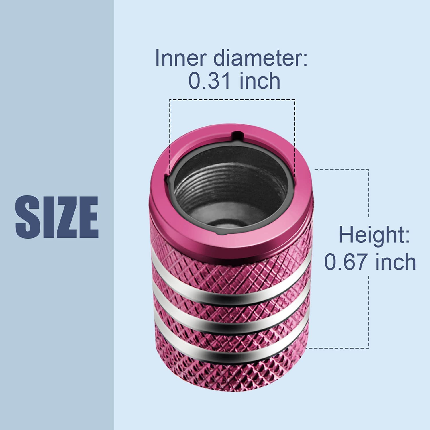 Tire Valve Stem Cap Cover - (5 Pack) Tire Air Caps Metal With Plastic Liner Corrosion Resistant Leak-Proof Cat/Dog Paw For Car Truck Motorcycle Bike Pink