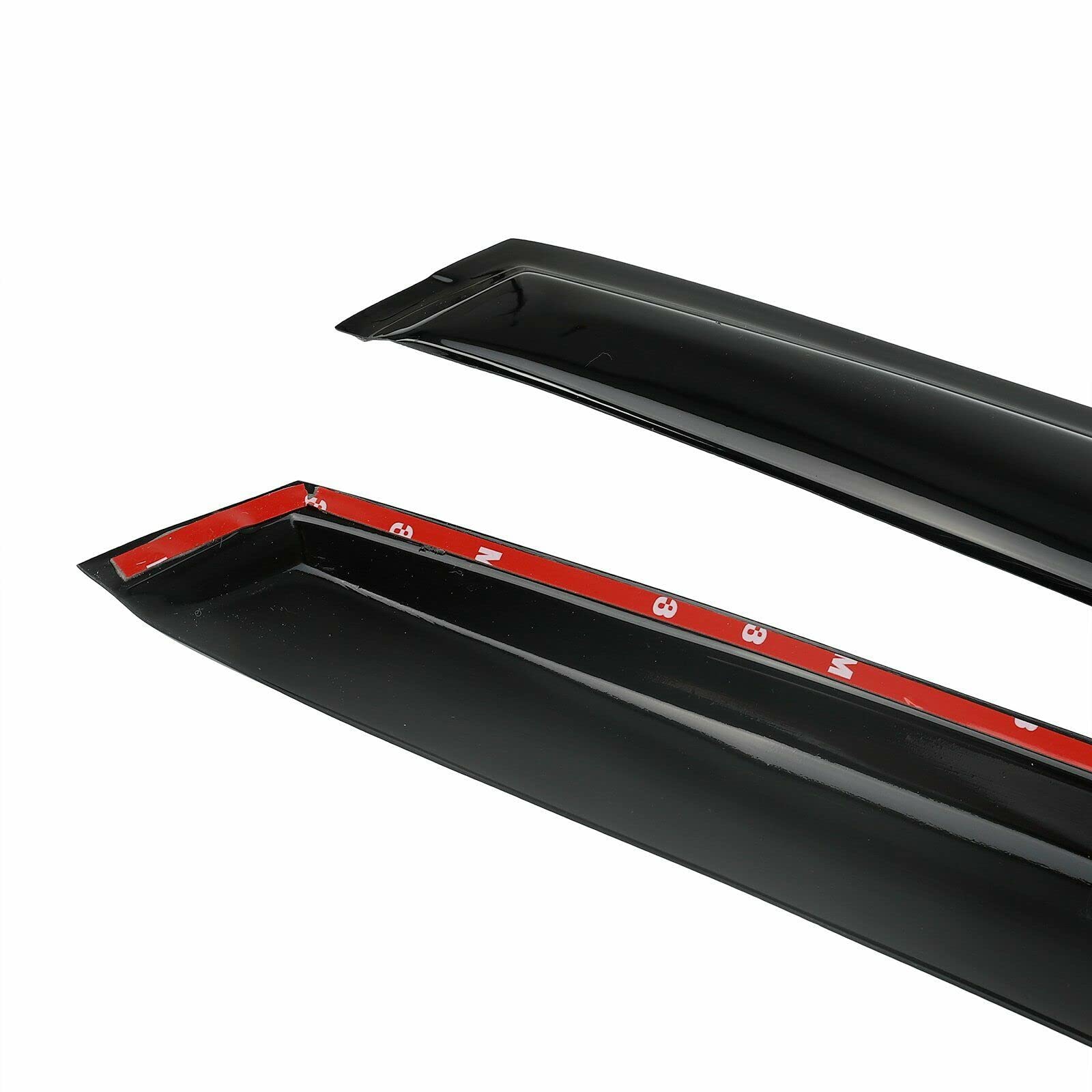 Zzdsnj Tape-On Rain Guard 4-Piece For 2015-2022 Nissan Murano Windows Visor Shield Shade Smoke 94675