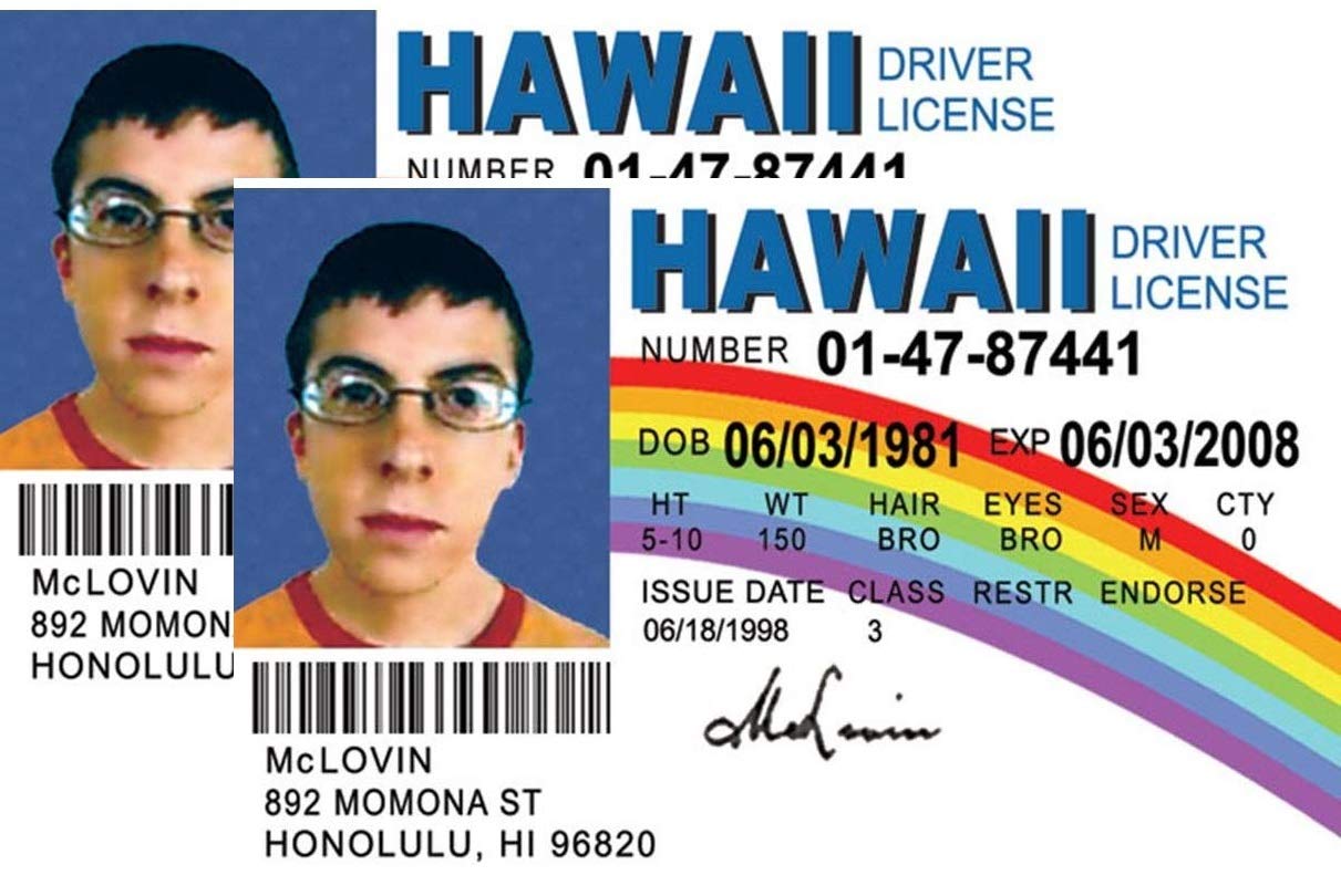 Signs 4 Fun Nmlid Mclovin Id License'S Driver'S License (2)