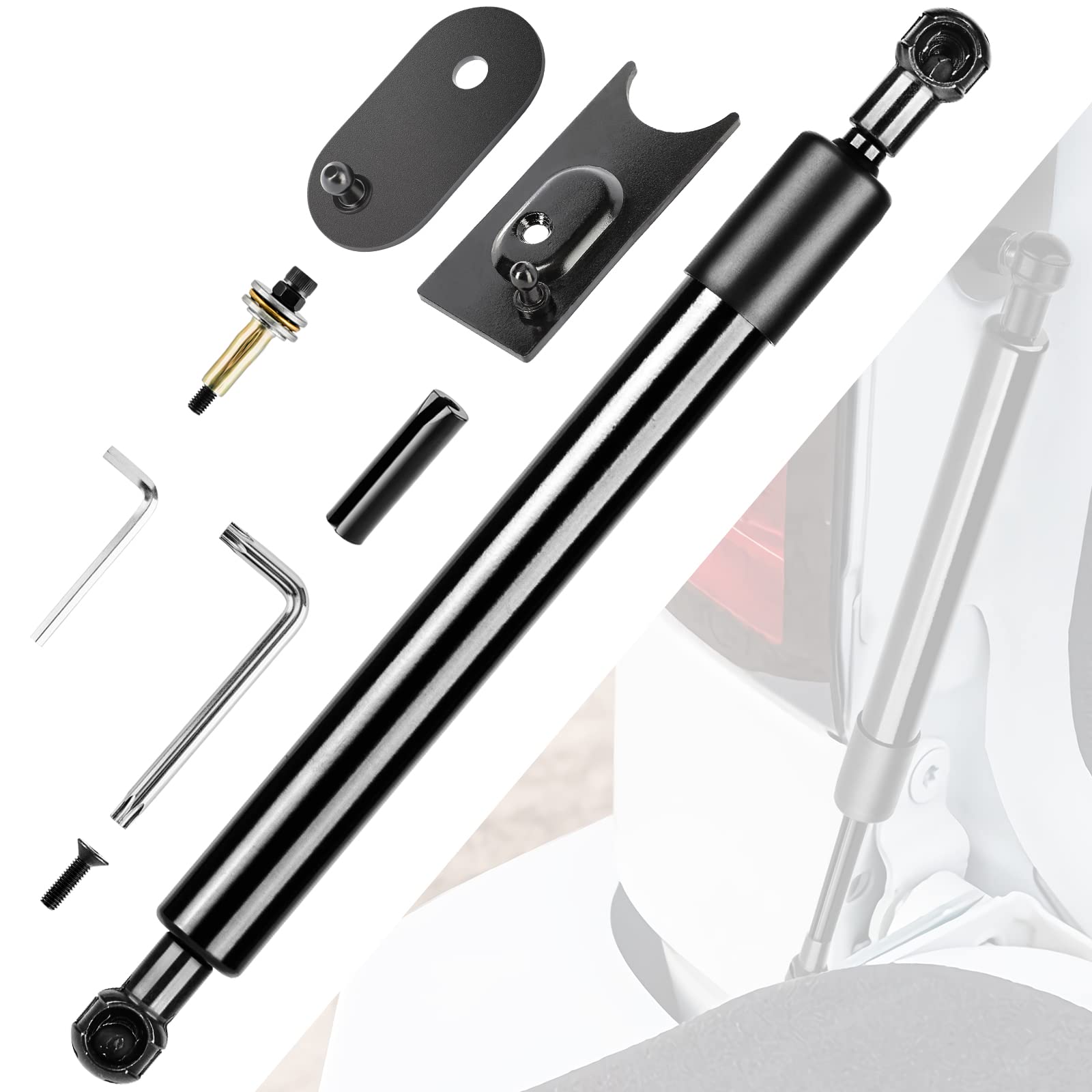 Tailgate Assist Shock Struts Damper Hydraulic Soft Open 43301 Fit For 2009-2018 Dodge Ram 1500, 2019-2022 Ram 1500 Classic, 2010-2022 Ram Hd 1500 2500 3500.