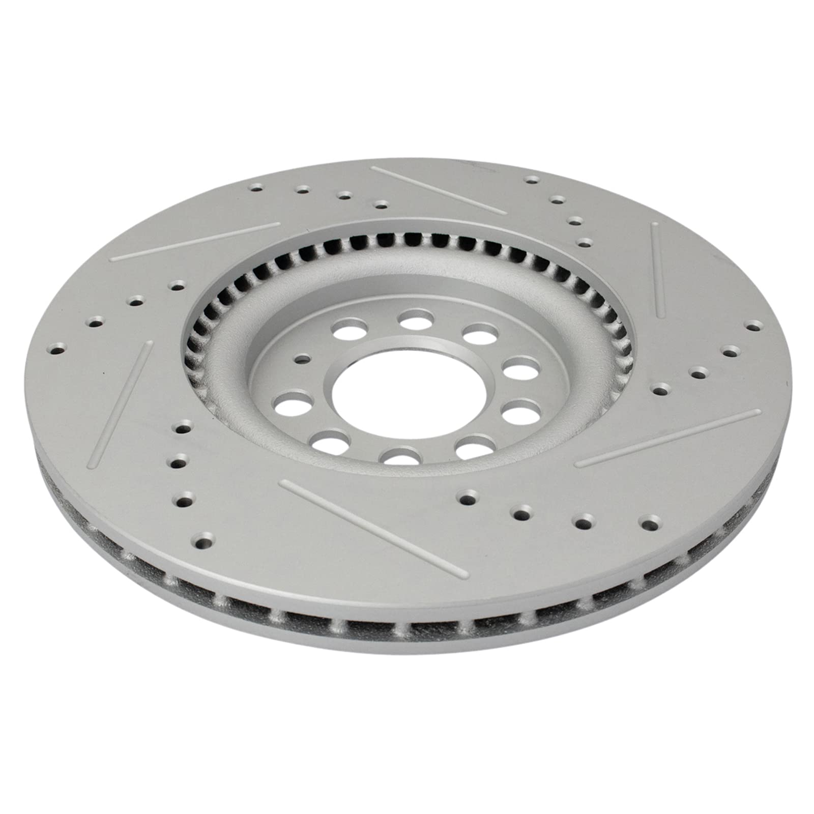 Trq Front Performance Brake Rotors Set Premium G-Coated Compatible With 2000-2006 Audi Tt Tt Quattro 2000-2003 Volkswagen Golf 2