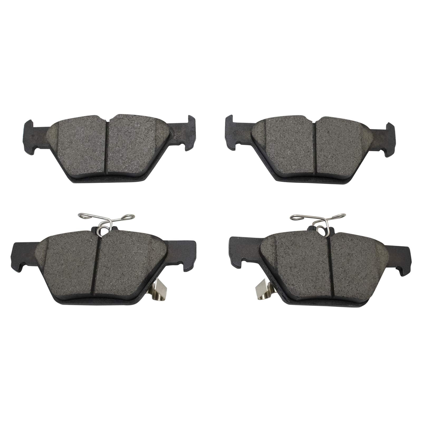 TRQ Rear Brake Pad & Rotor Kit Brake Pads Brake Rotor Ceramic Vented Compatible with 2019-2020 Subaru Forester