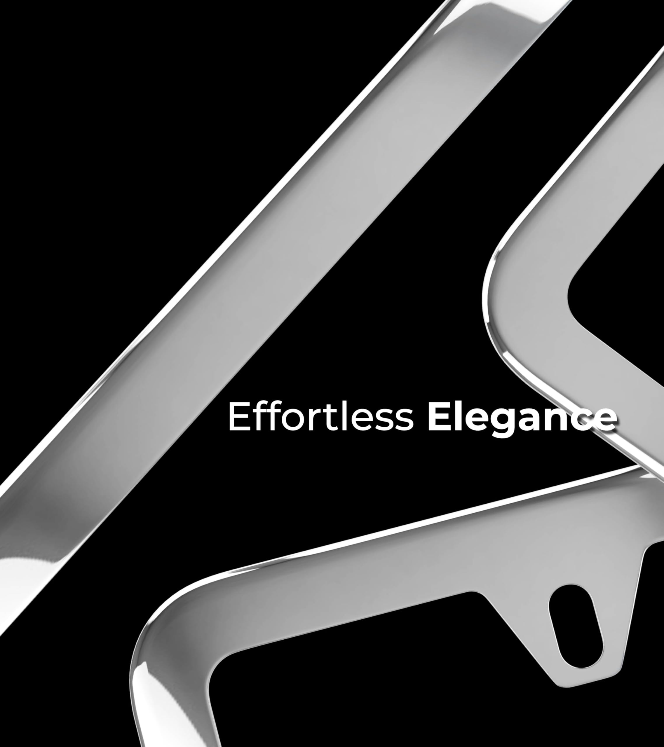 Deselen Gloss Silver License Plate Frame, Metal Thin Stainless Steel With 2 Holes Screw Cap, 2 Pack (Glossy Silver(Mirror Finish