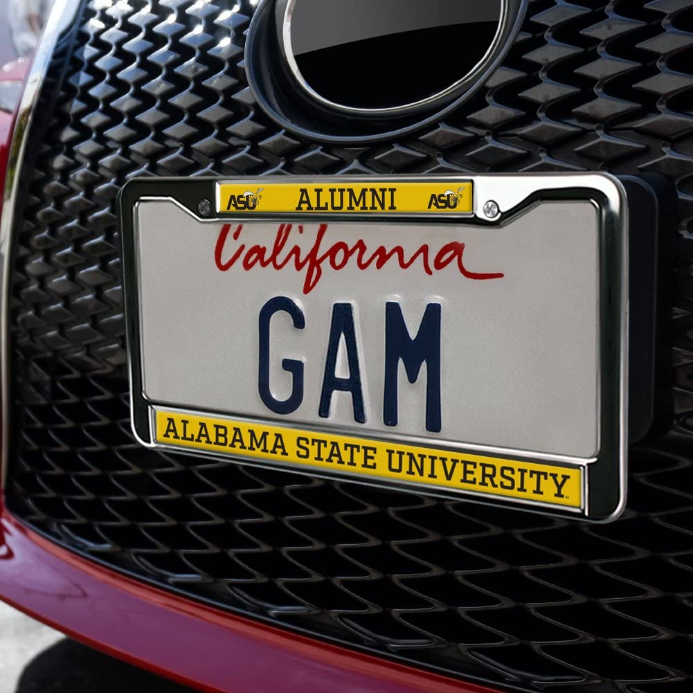 Alabama State University Alumni Full Size Standard License Plate Metal Frame