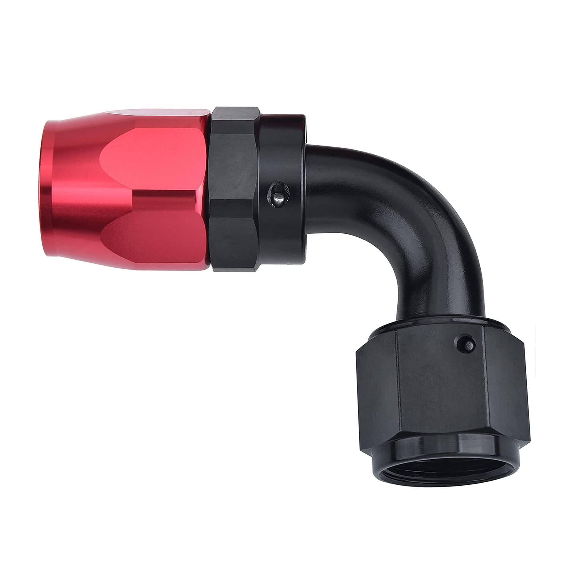 EVIL ENERGY 10AN Hose End Fitting 90 Degree Swivel for CPE Braided Hose Black&Red