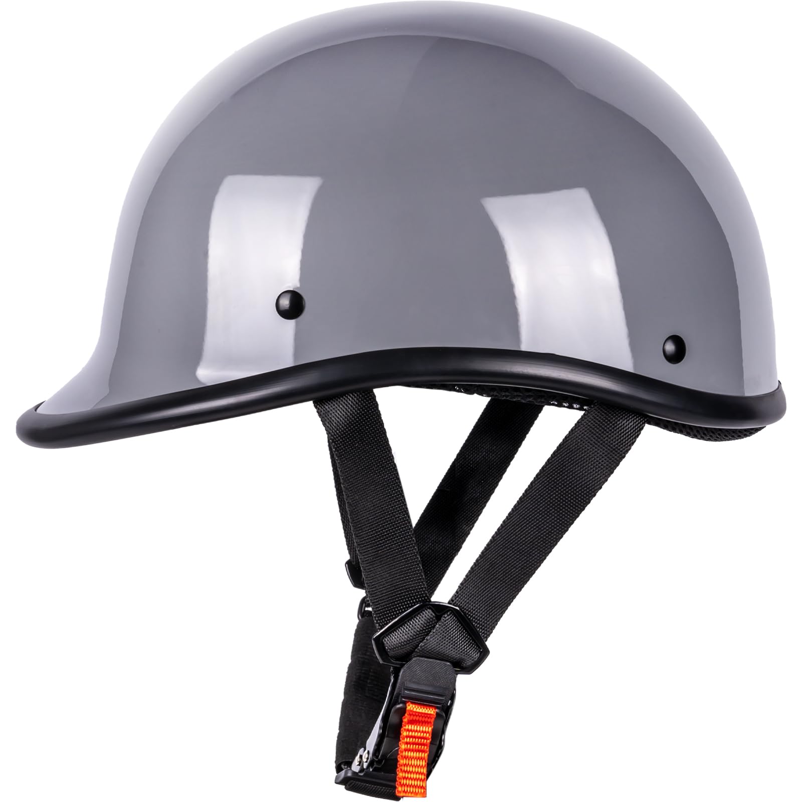 Yesmotor Half Helmet Polo Cap Half Shell Open Face Motorcycle Helmet - Dot Approved(Gray,Small)