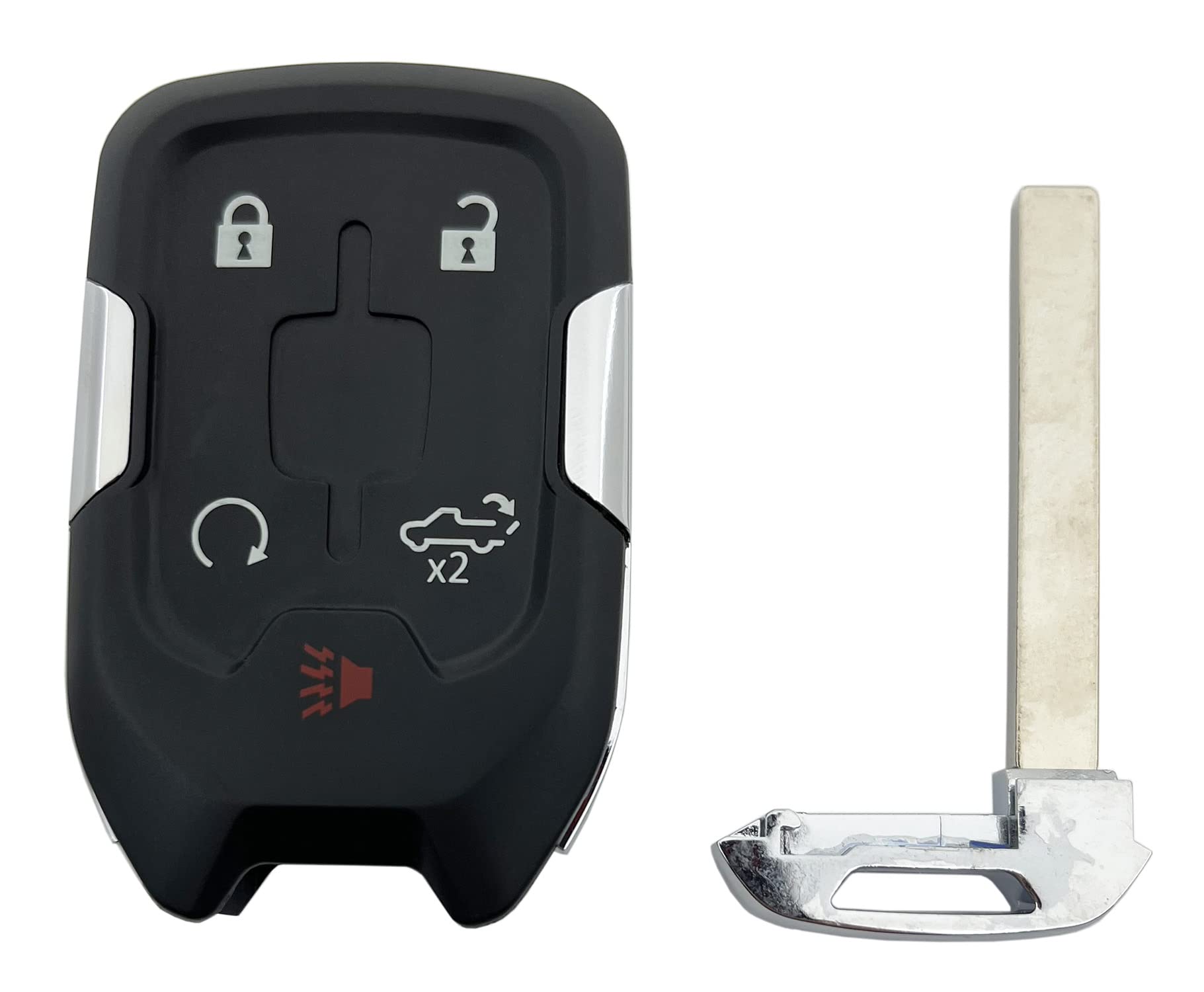 Smart Key Fob Case Shell Fit For 2021 2020 2019 Chevrolet Silverado 1500 2500 Hd 3500 Hd Gmc Sierra 1500 2500 Hd 3500 Hd 5 Butto