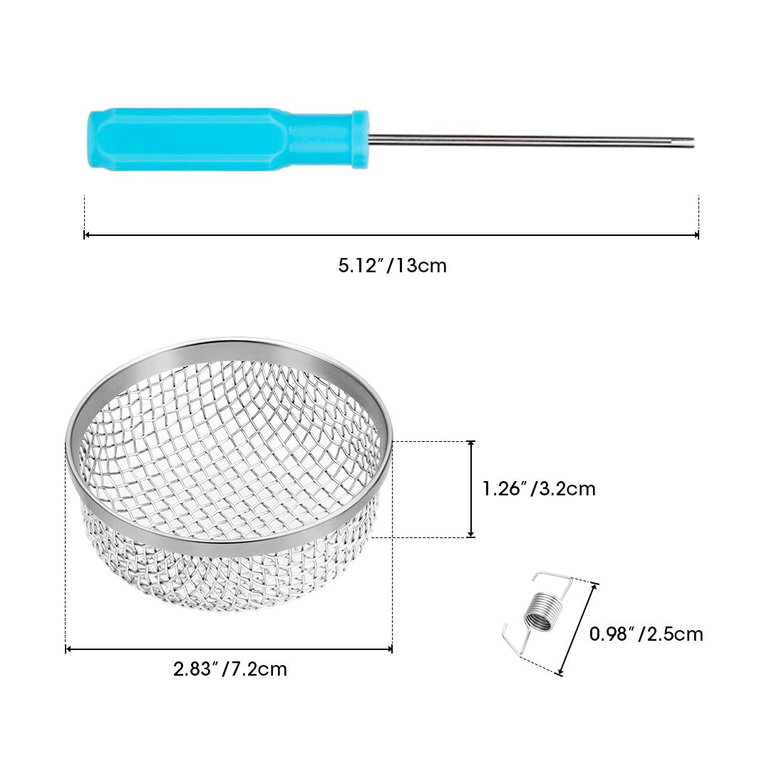 BougeRV RV Flying Insect Screen RV Furnace Vent Cover RV Bug Screen Covers Water Heater Screen Stainless Steel Mesh for RVs/Camp