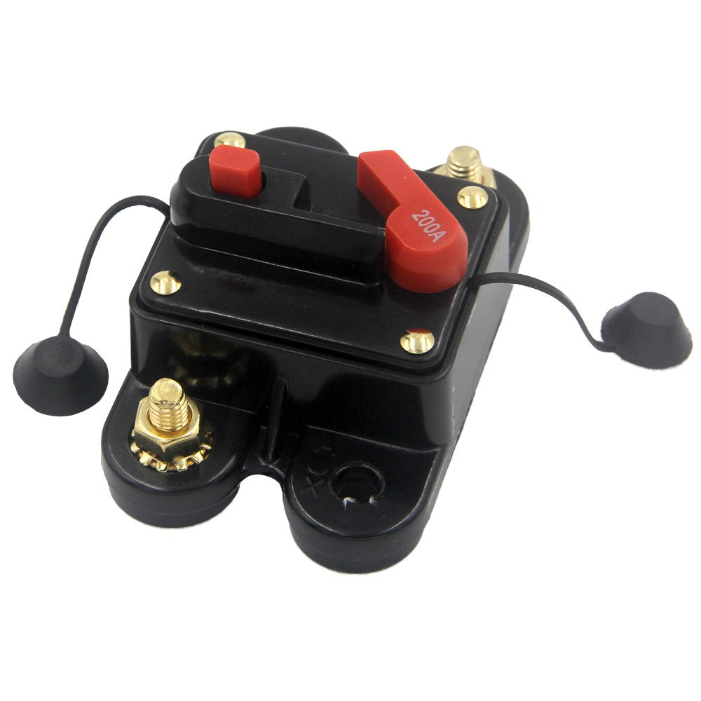 Rkurck Circuit Breaker 60A 80A 100A 150A 200A 250A Car Audio Fuse Holder For Trolling Motor Auto Marine Boat Atv Rv Stereo Audio
