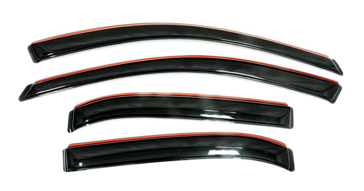 Auto Ventshade [Avs] In-Channel Rain Guards For 2015 - 2022 Chevrolet/Gmc Colorado/Canyon Crew Cab, 4 Pcs. | Window Vent Visors 