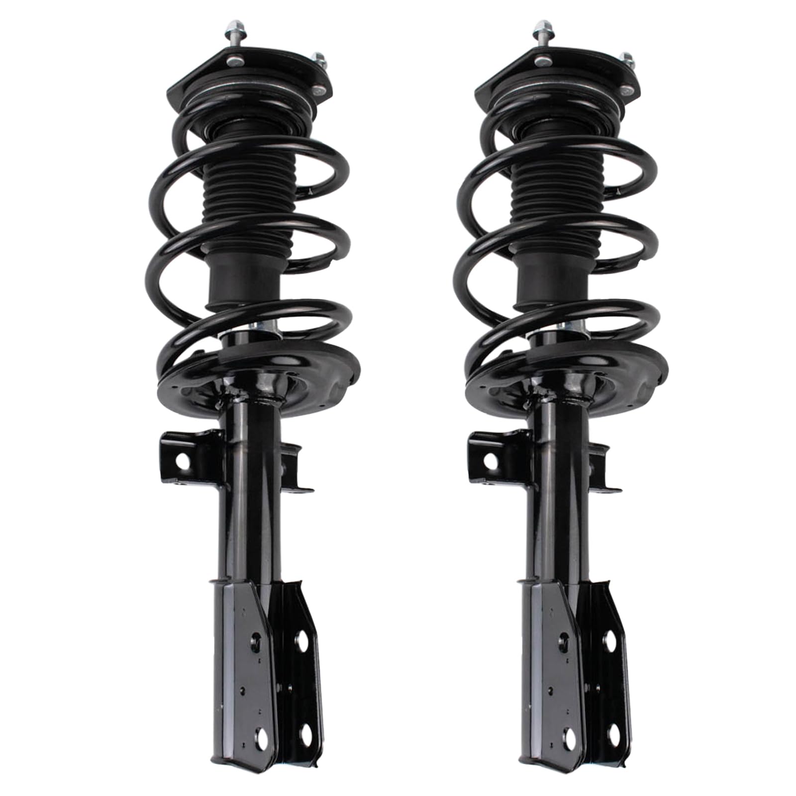 Trq Front Strut & Coil Spring Assembly Set Driver & Passenger Sides Compatible With 08-12 Buick Enclave 09-12 Chevrolet Traverse