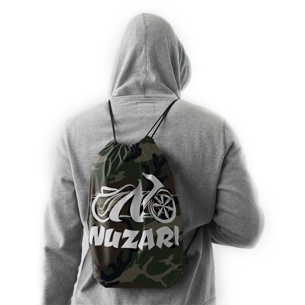 Nuzari Heavy Duty Motorcycle Cover - Motorcycle Covers Waterproof Outdoor Storage - Dirt Bike Covers (Camouflage, Large)