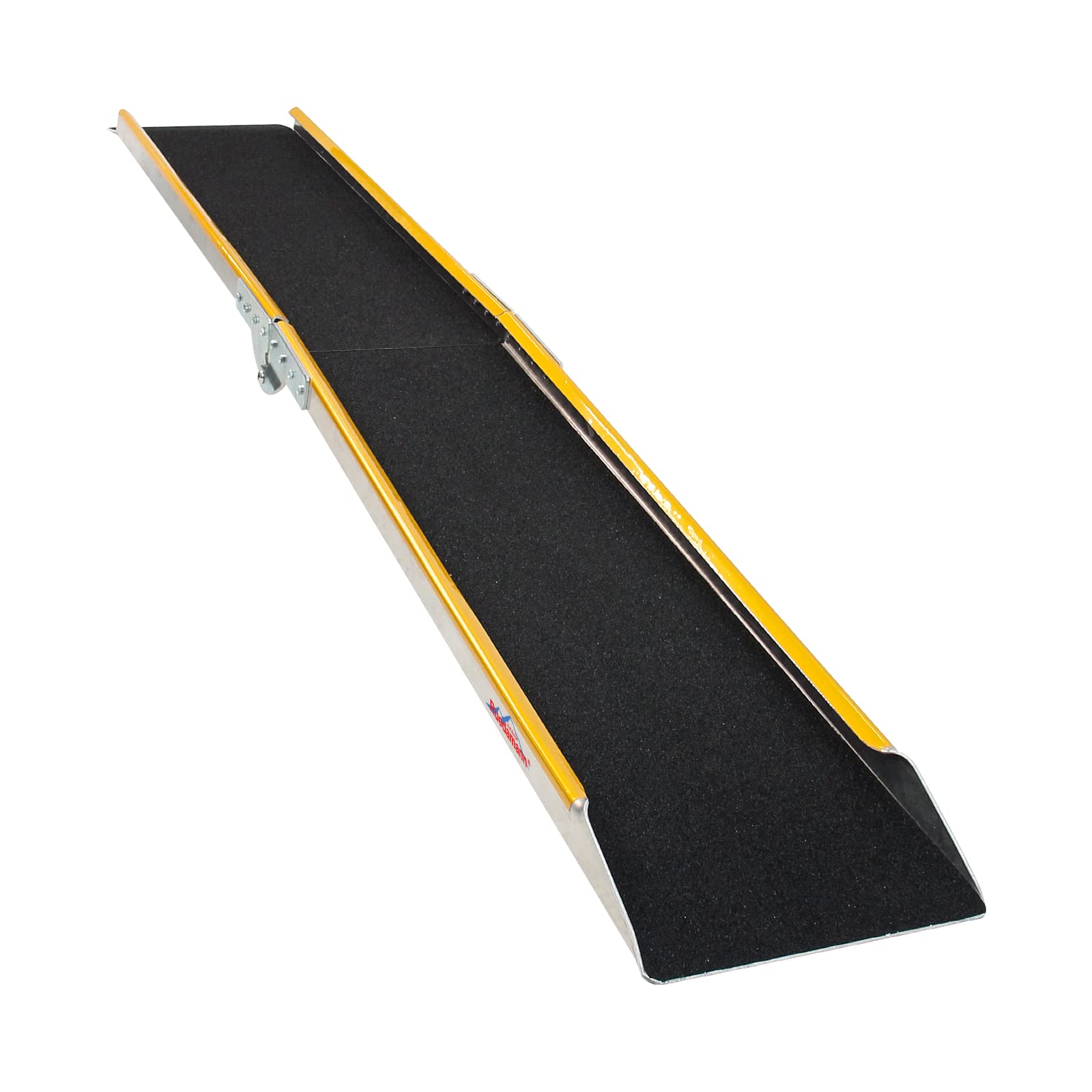 Ruedamann 1 PC 6'L    9.8'' W Folding Aluminum Loading Ramp, 600 lbs Capacity, Portable ATV UTV Ramp, Truck Ramp with Non-Slip S