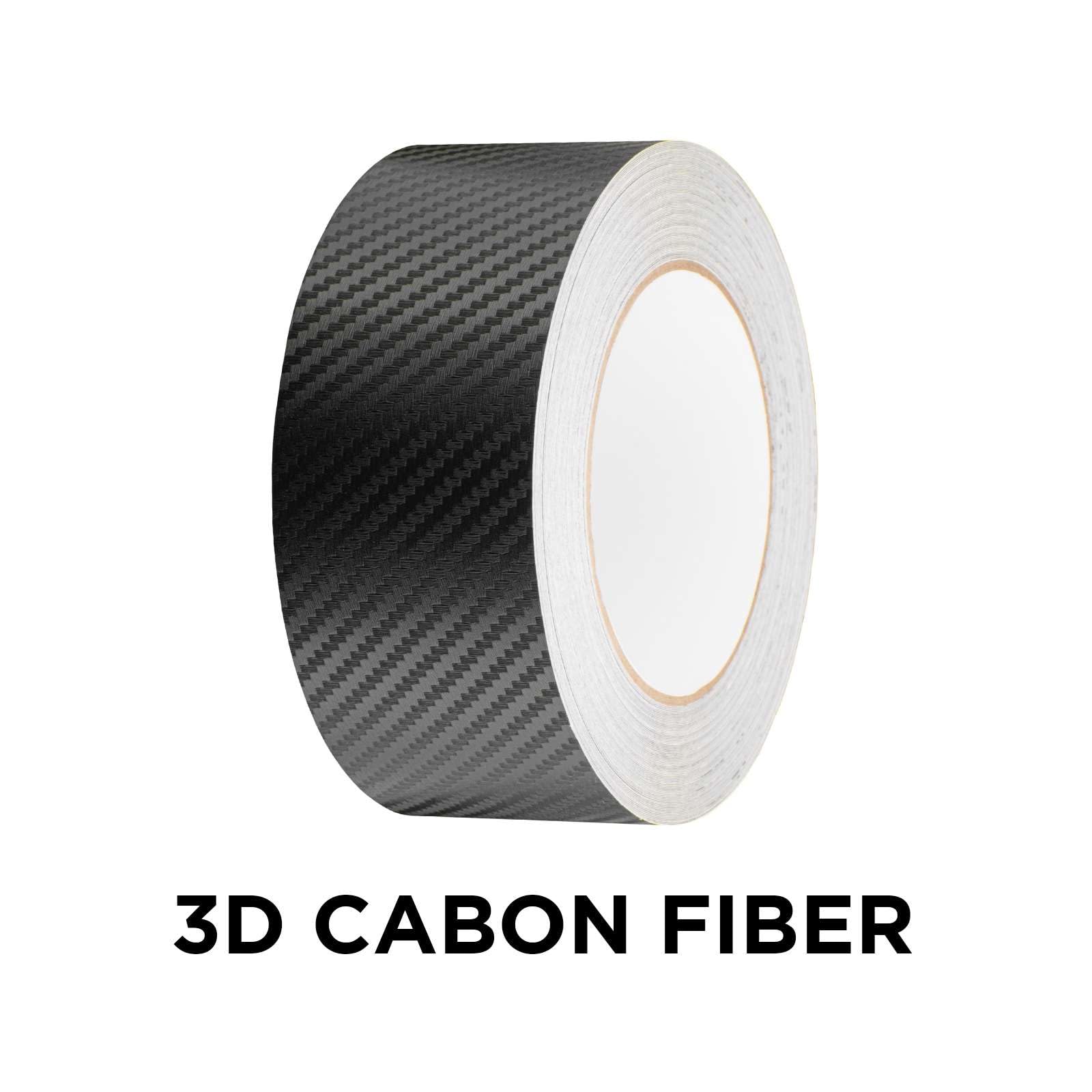 Free Tool Kit 3D Carbon Fiber Black Vinyl Wrap Kit For Black Out Chrome Delete Window Trim Door Trim 2' X75Ft