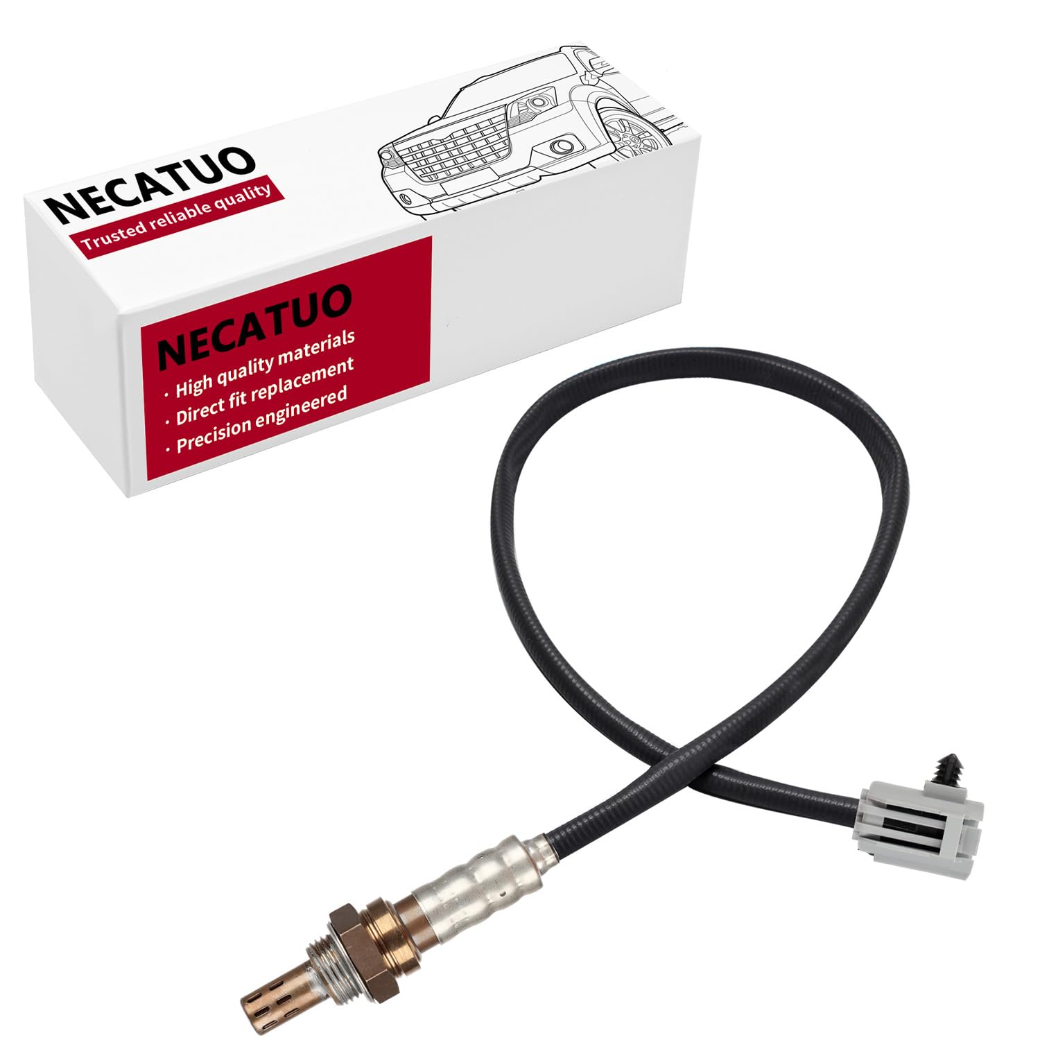 Necatuo 234-4076 Upstream O2 Oxygen Sensor (Set Of 1) Heated Air Fuel Ratio Compatible With Dodge Jeep Chrysler- Ram Sebring Car