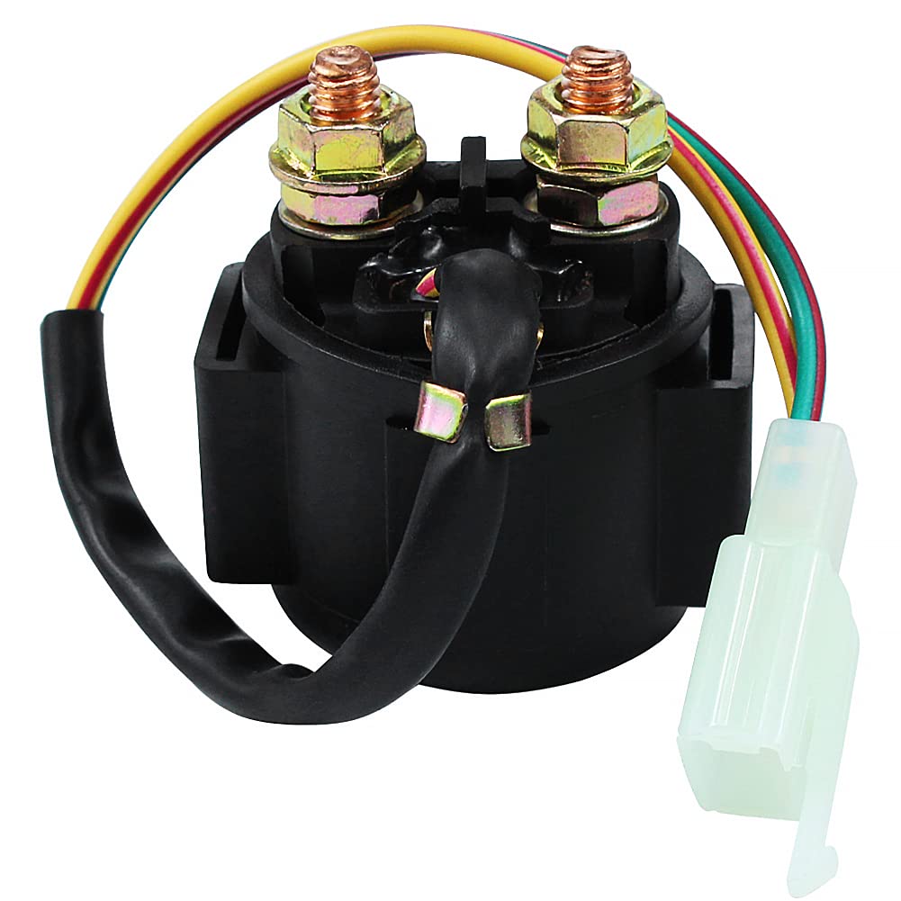 Locopow Gy6 Starter Solenoid Relay For 4-Stroke 50Cc 110Cc 125Cc 150Cc 200Cc 250Cc 90Cc Chinese Atv Dirt Pit Bike Scooter Go Kart Quad Moped Taotao Roketa Coolster Ssr Apollo Four Wheel Part Coleman